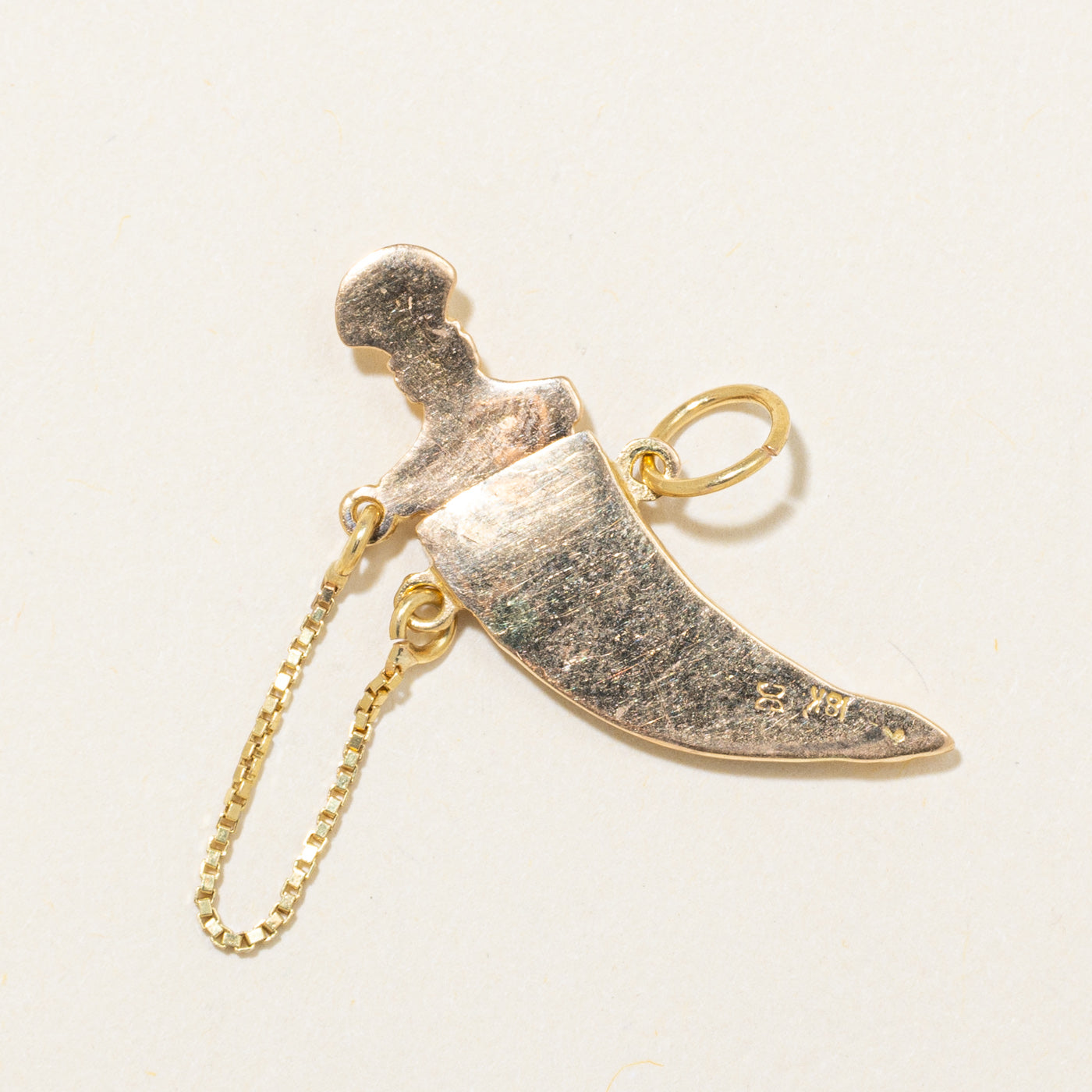 18k Yellow Gold Jambiya Sword Charm