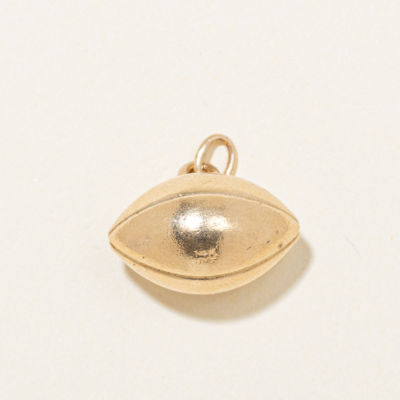 14k Yellow Gold Football Charm