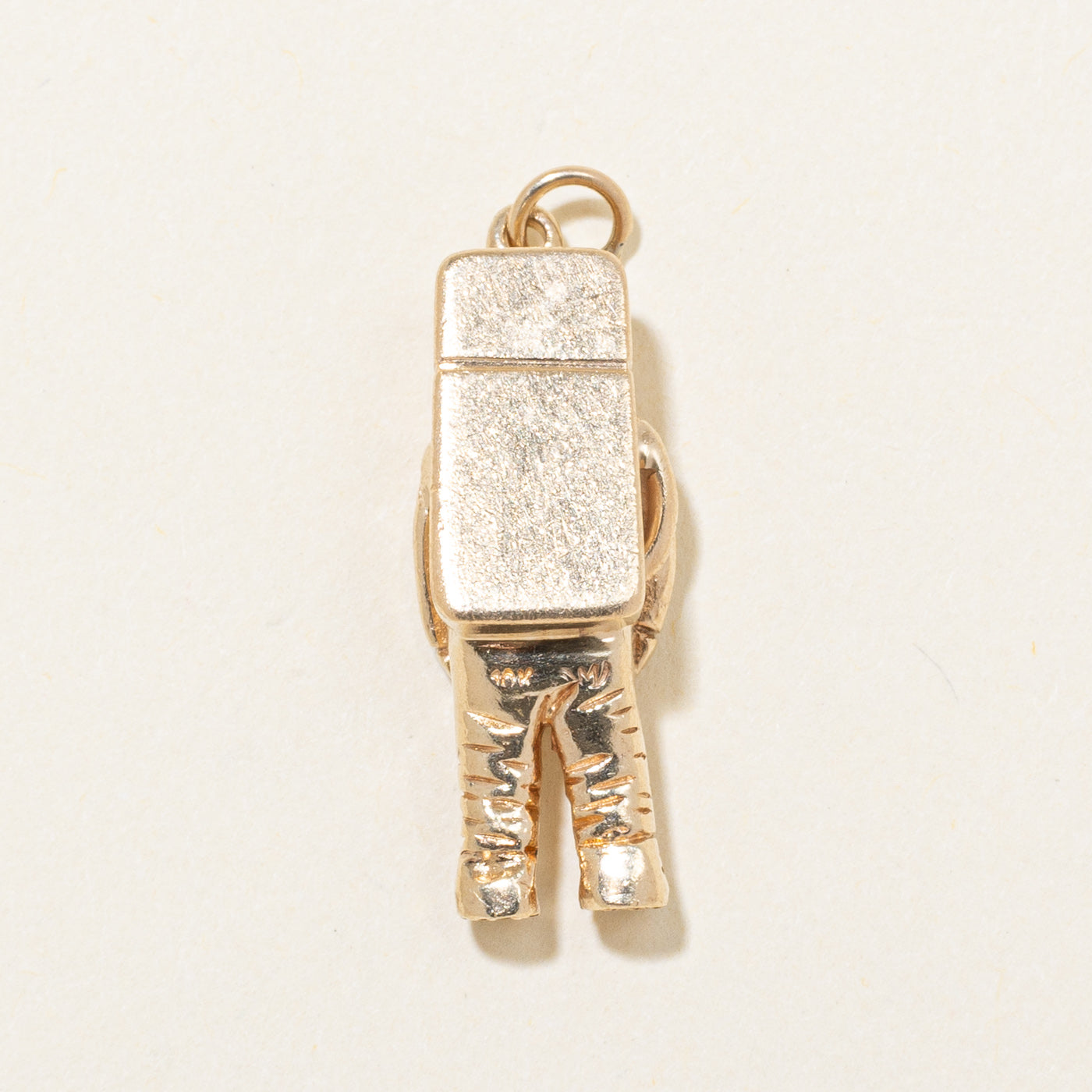 10k Yellow Gold Astronaut Charm