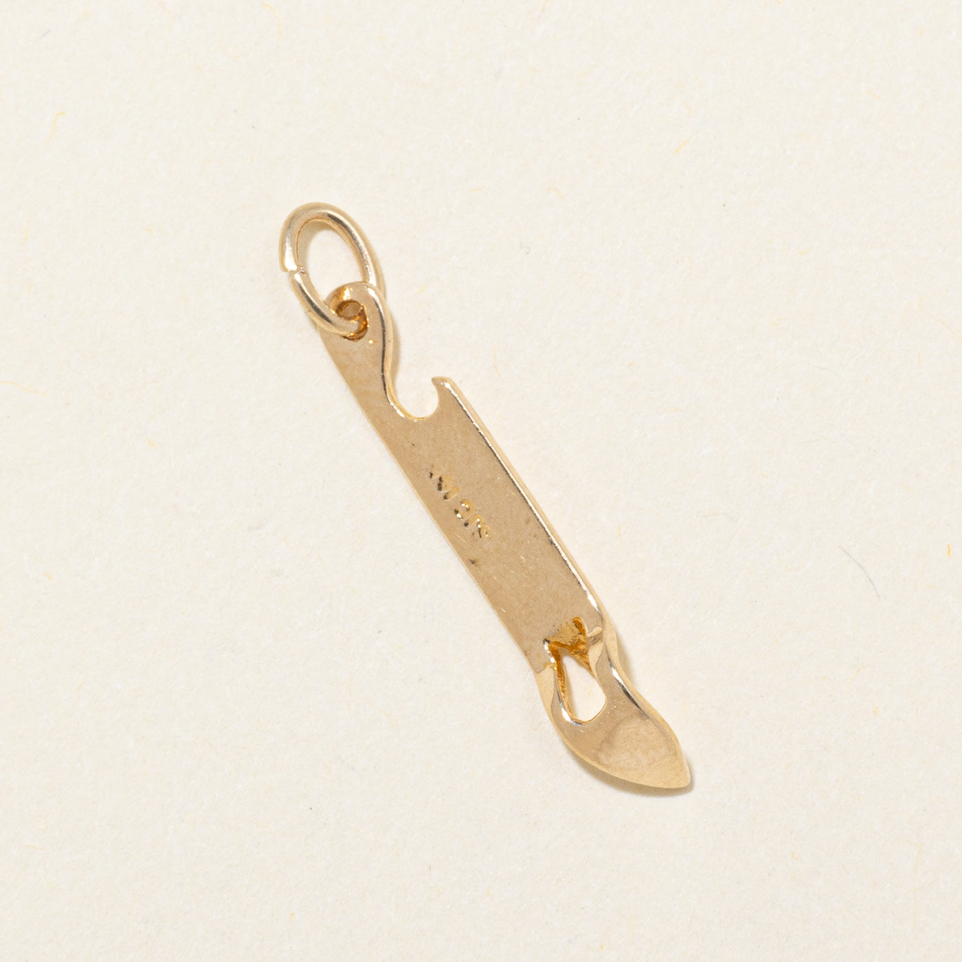 14k Yellow Gold Mini Bottle Opener Charm