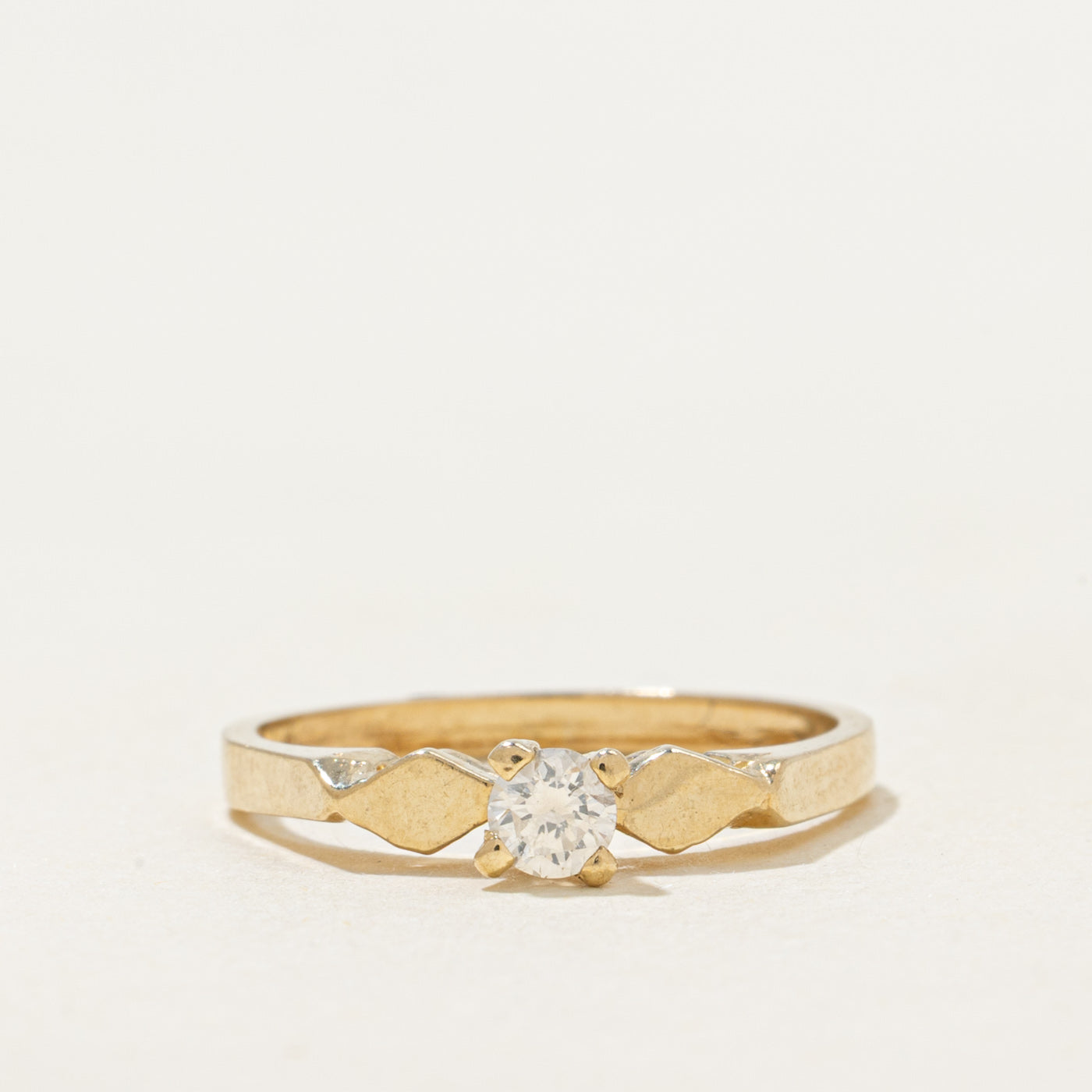 Solitaire Diamond Ring | 0.12ct | SZ 4
