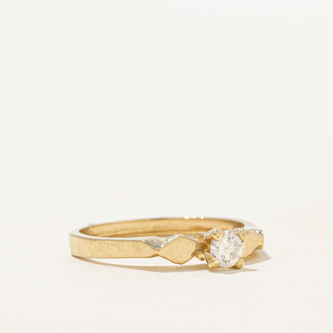 Solitaire Diamond Ring | 0.12ct | SZ 4