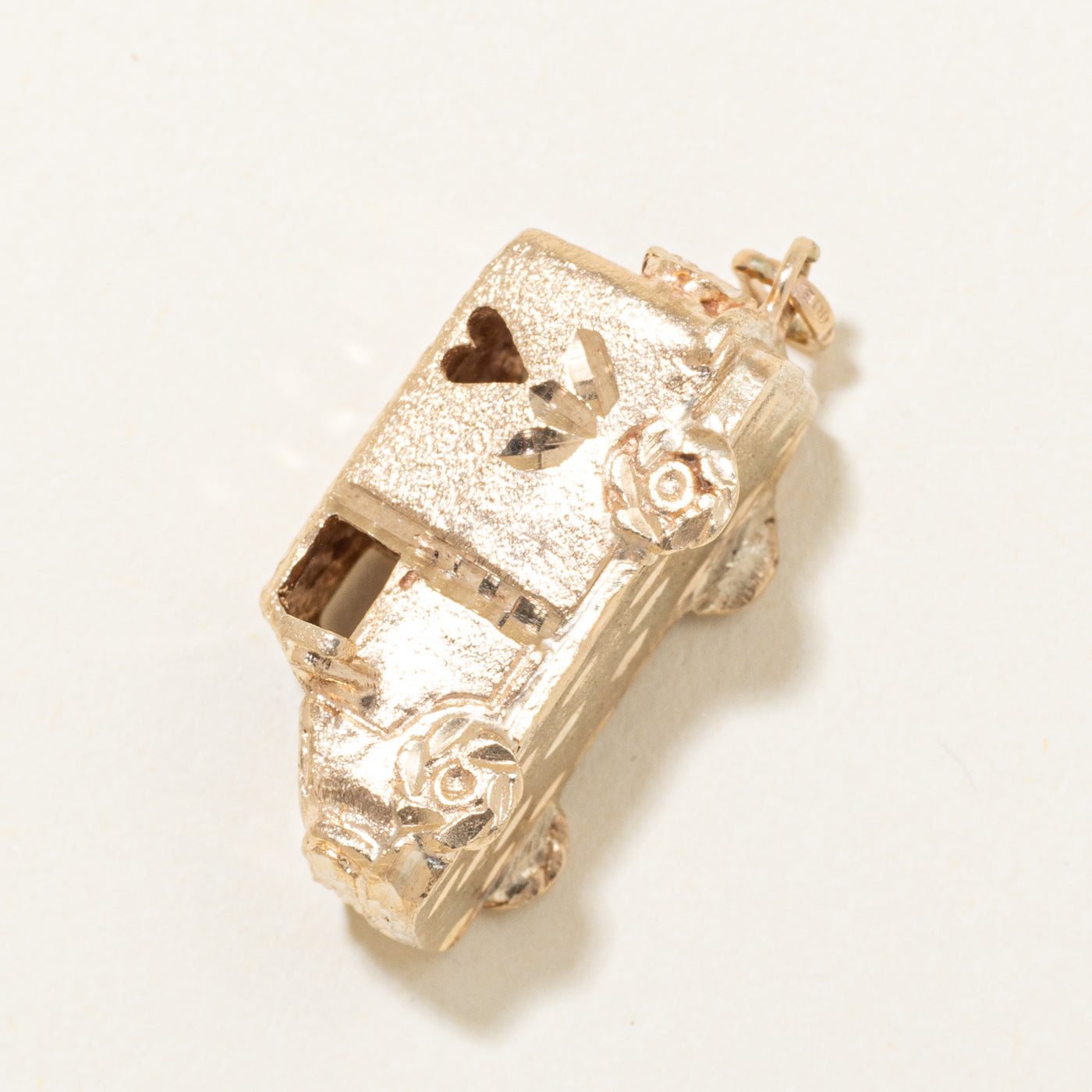 10k Yellow Gold Camper Van Pendant