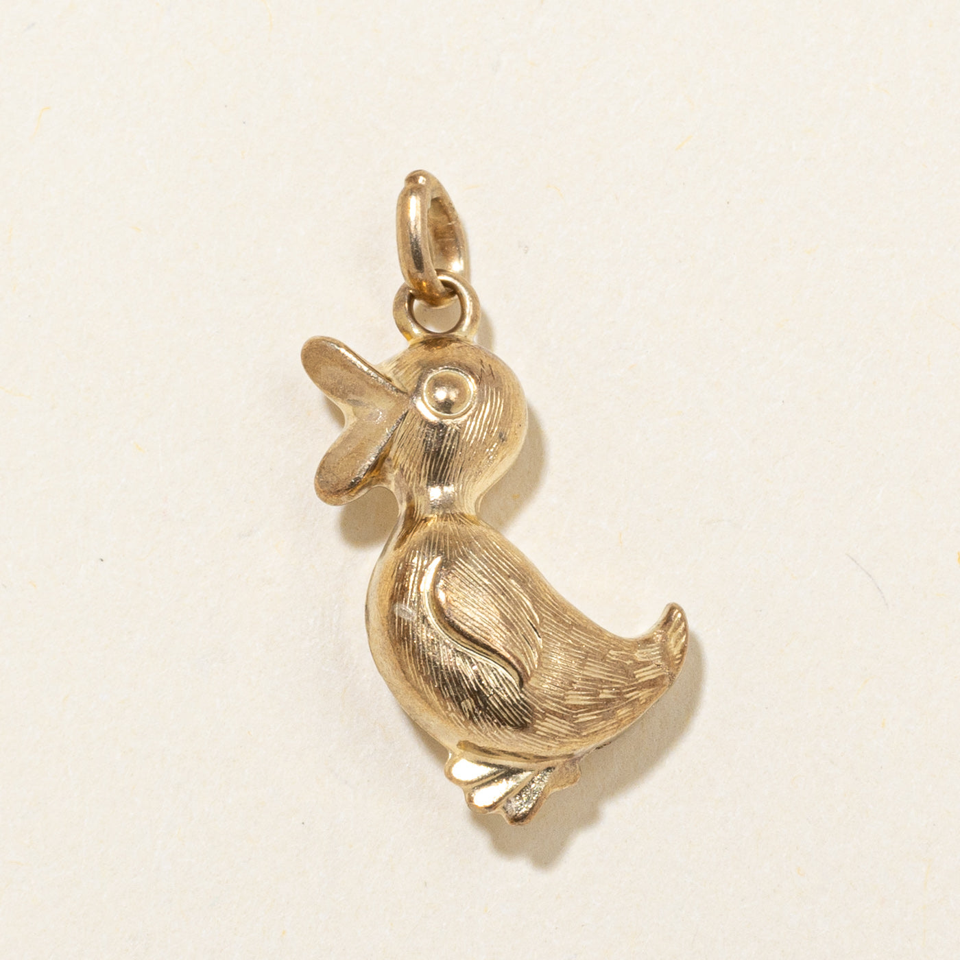 14k Yellow Gold Duck Charm
