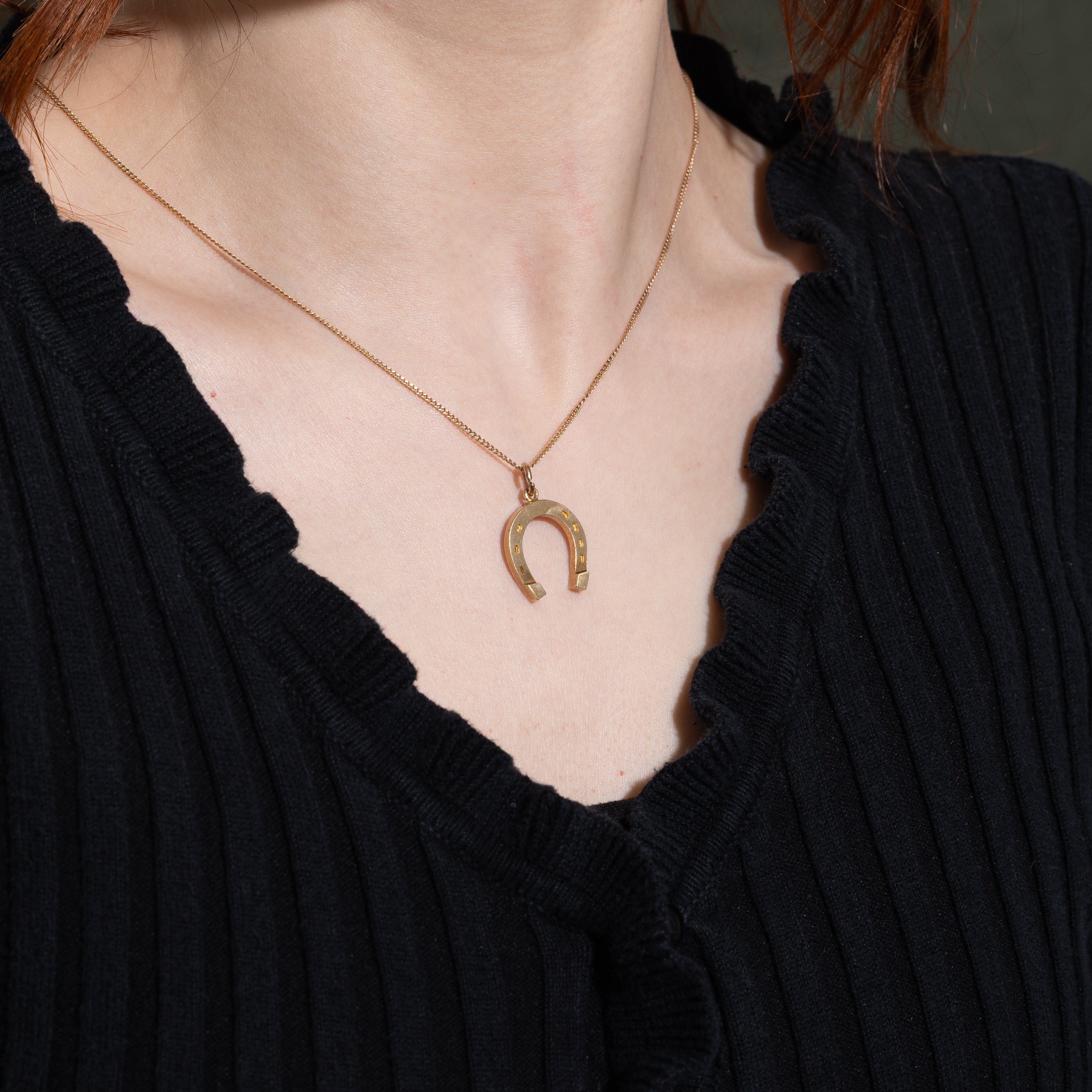 1962 Birmingham 9k Yellow Gold Horseshoe Charm