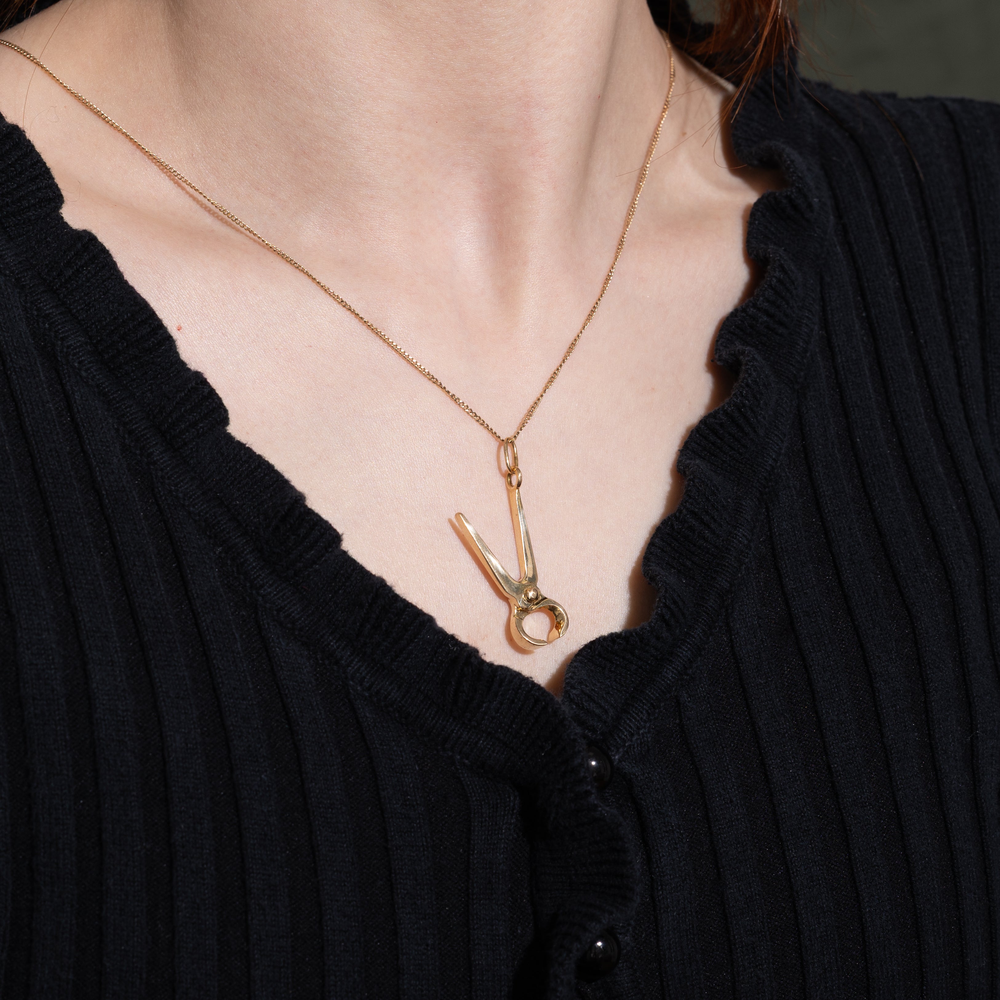 14k Yellow Gold Pliers Charm