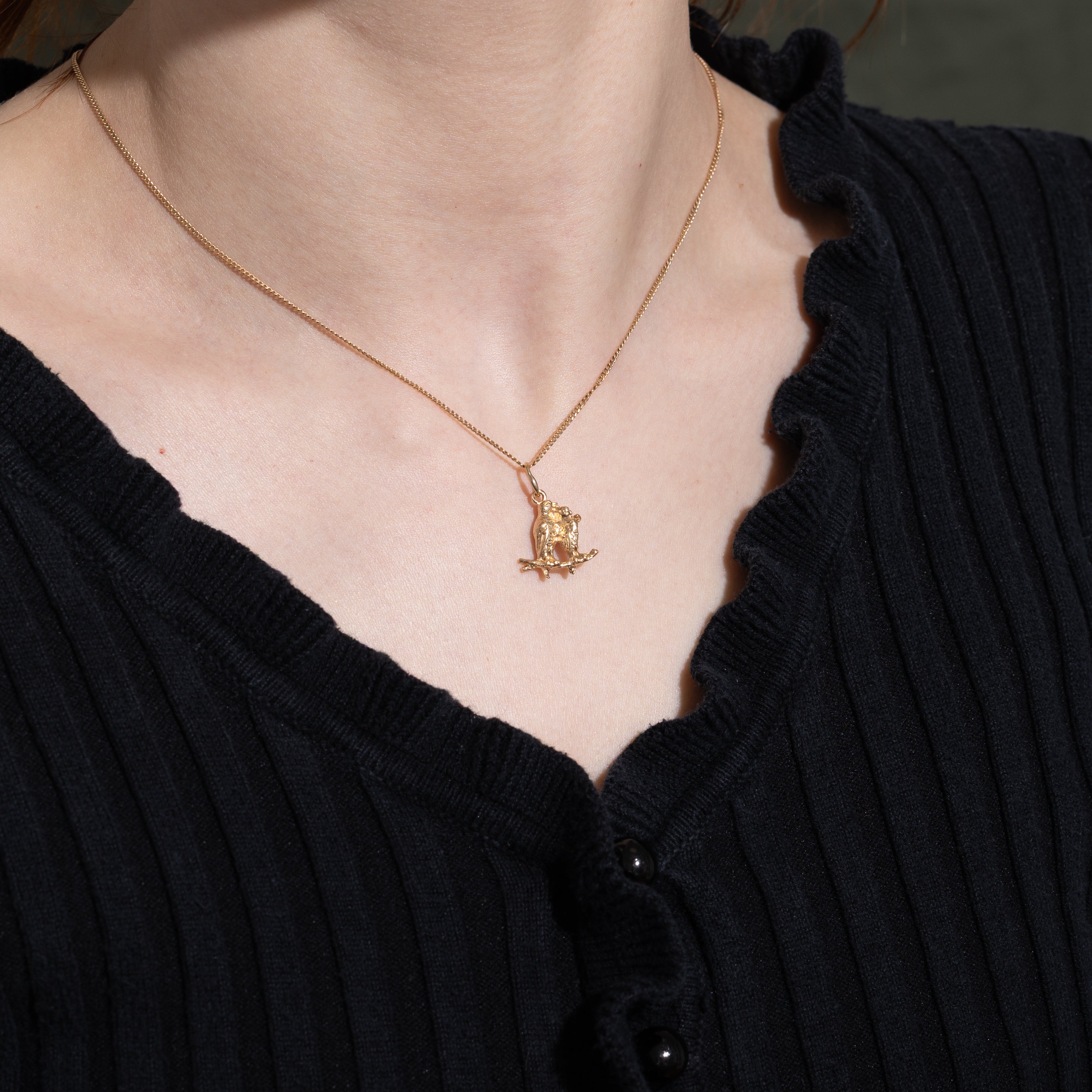 10k Yellow Gold Lovebirds Charm