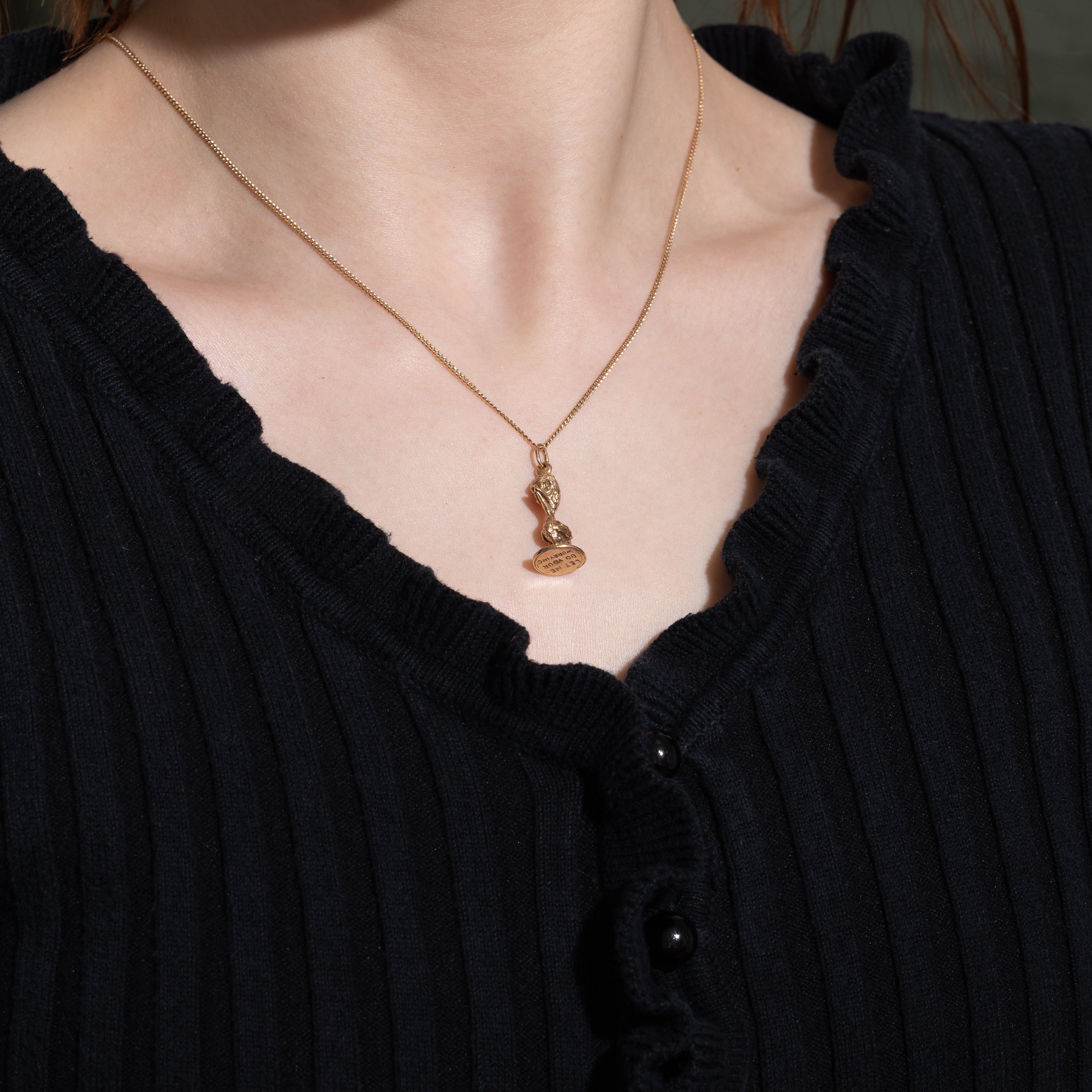 10k Yellow Gold Worry Bird Charm