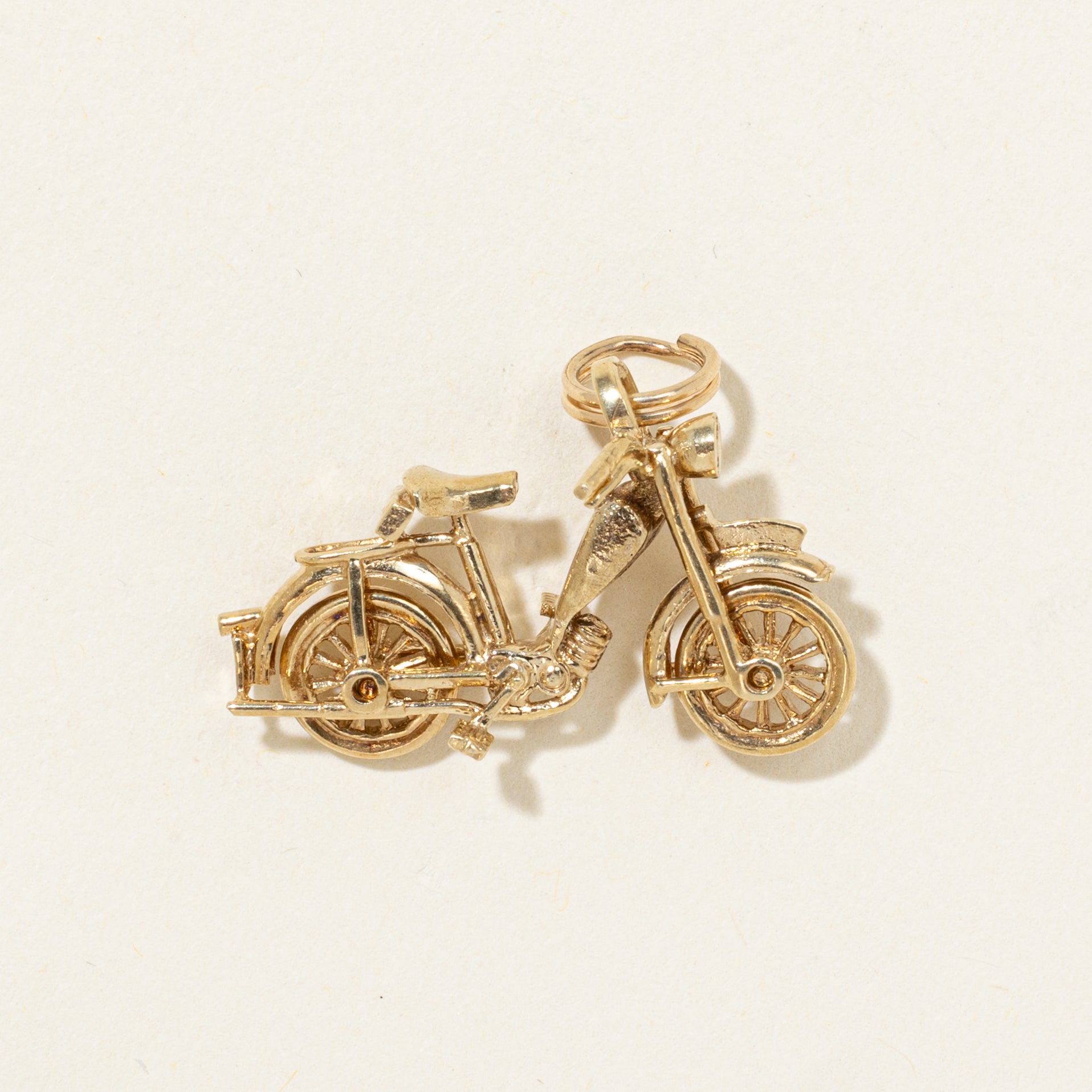 1971 Birmingham 14k Yellow Gold Bicycle Charm