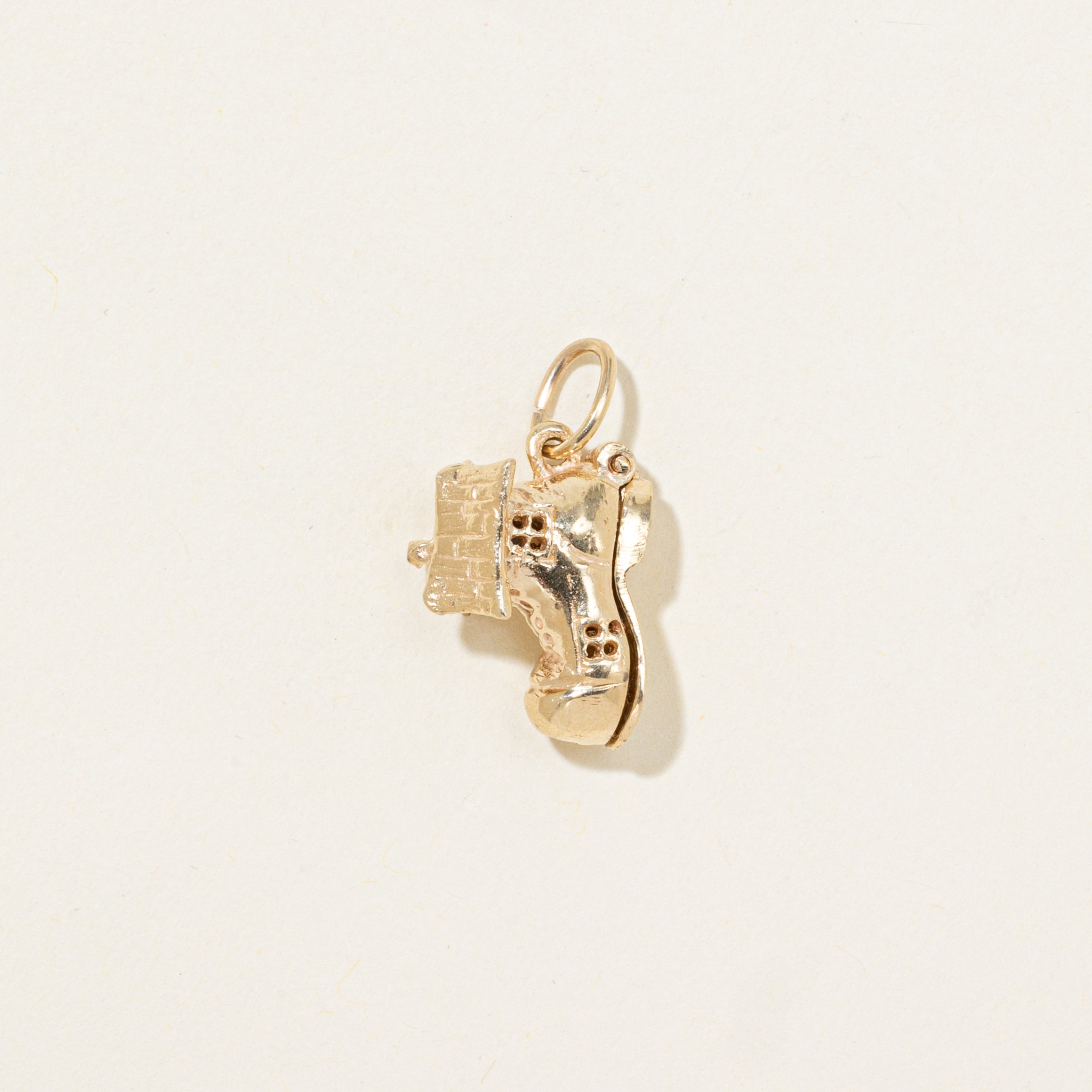 10k Yellow Gold "There Was an Old Woman Who Lived in a Shoe" Charm