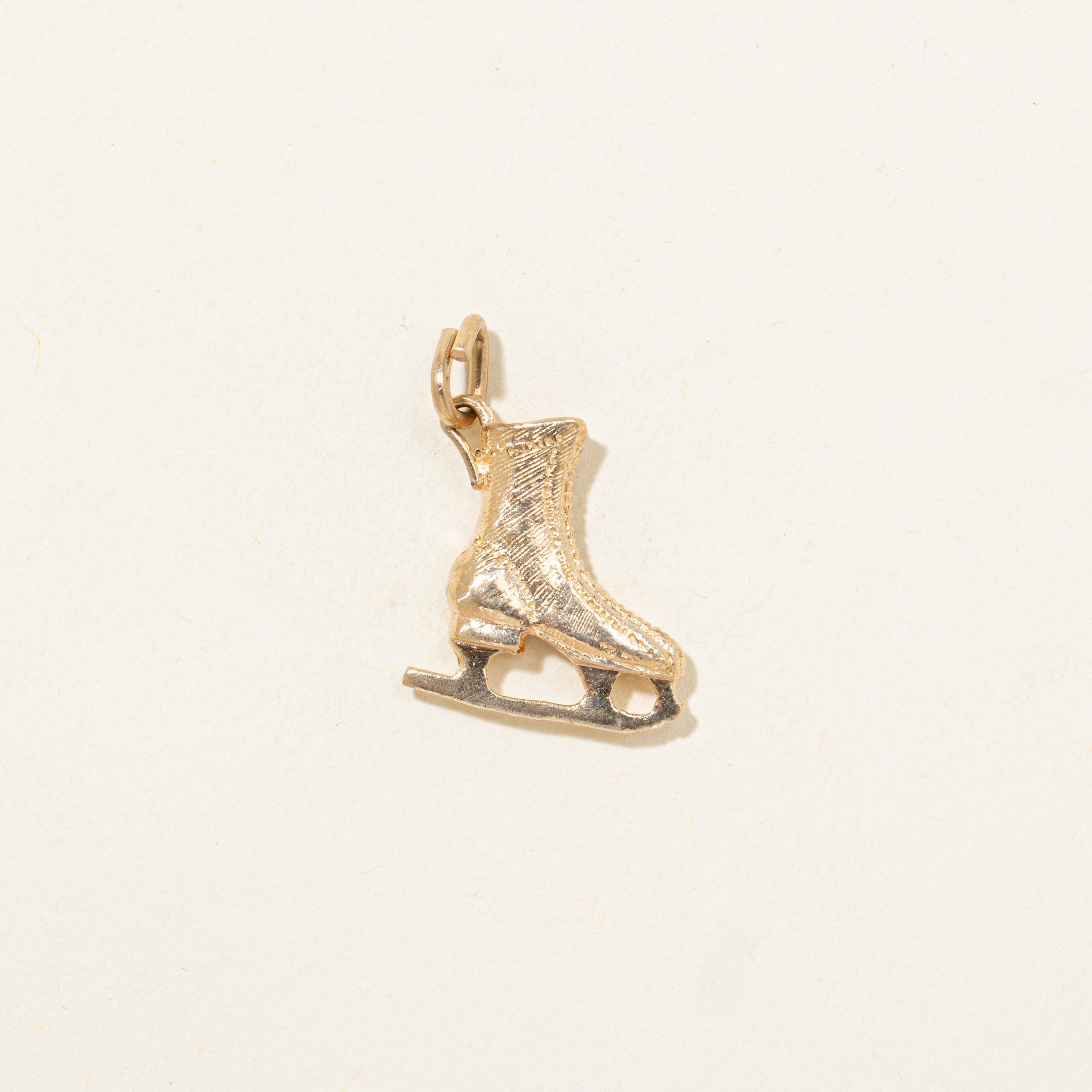 10k Yellow Gold Ice Skate Charm