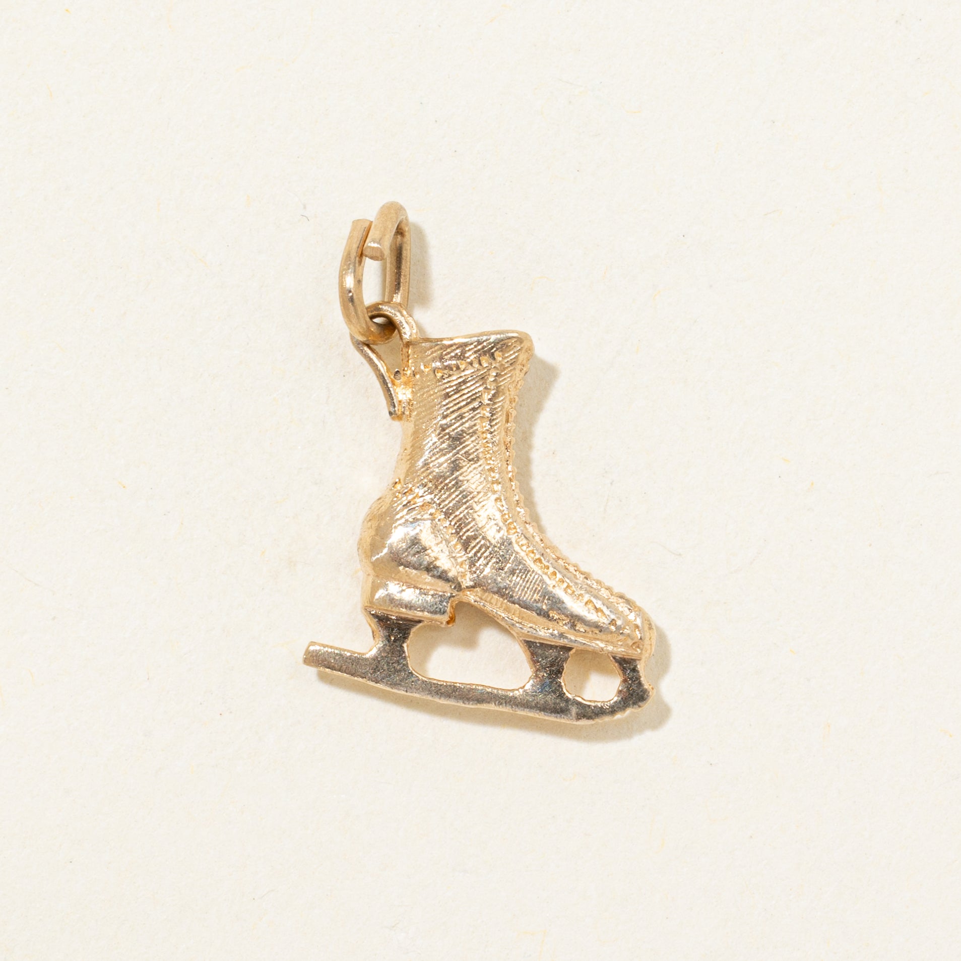 10k Yellow Gold Ice Skate Charm