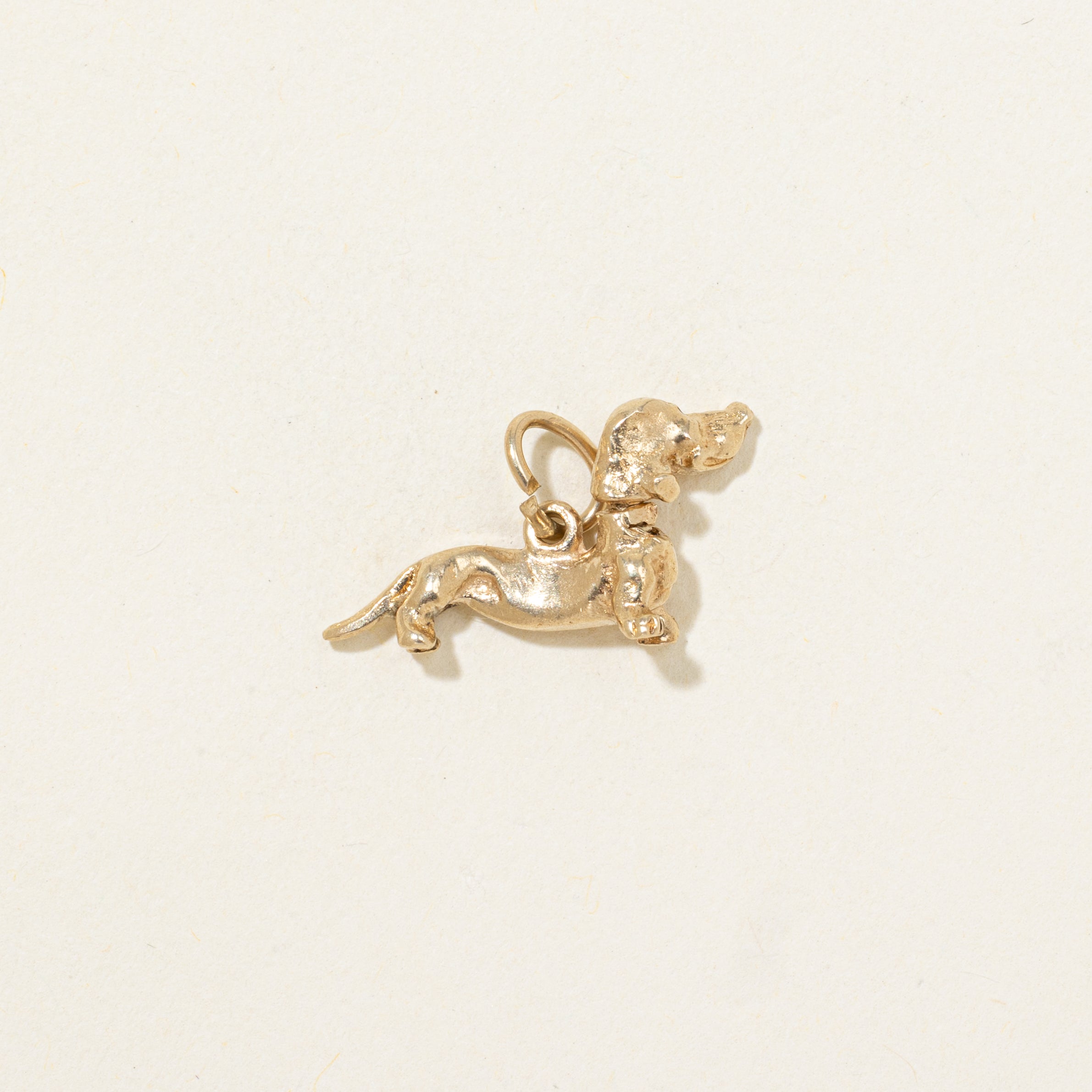 10k Yellow Gold Dachshund Charm