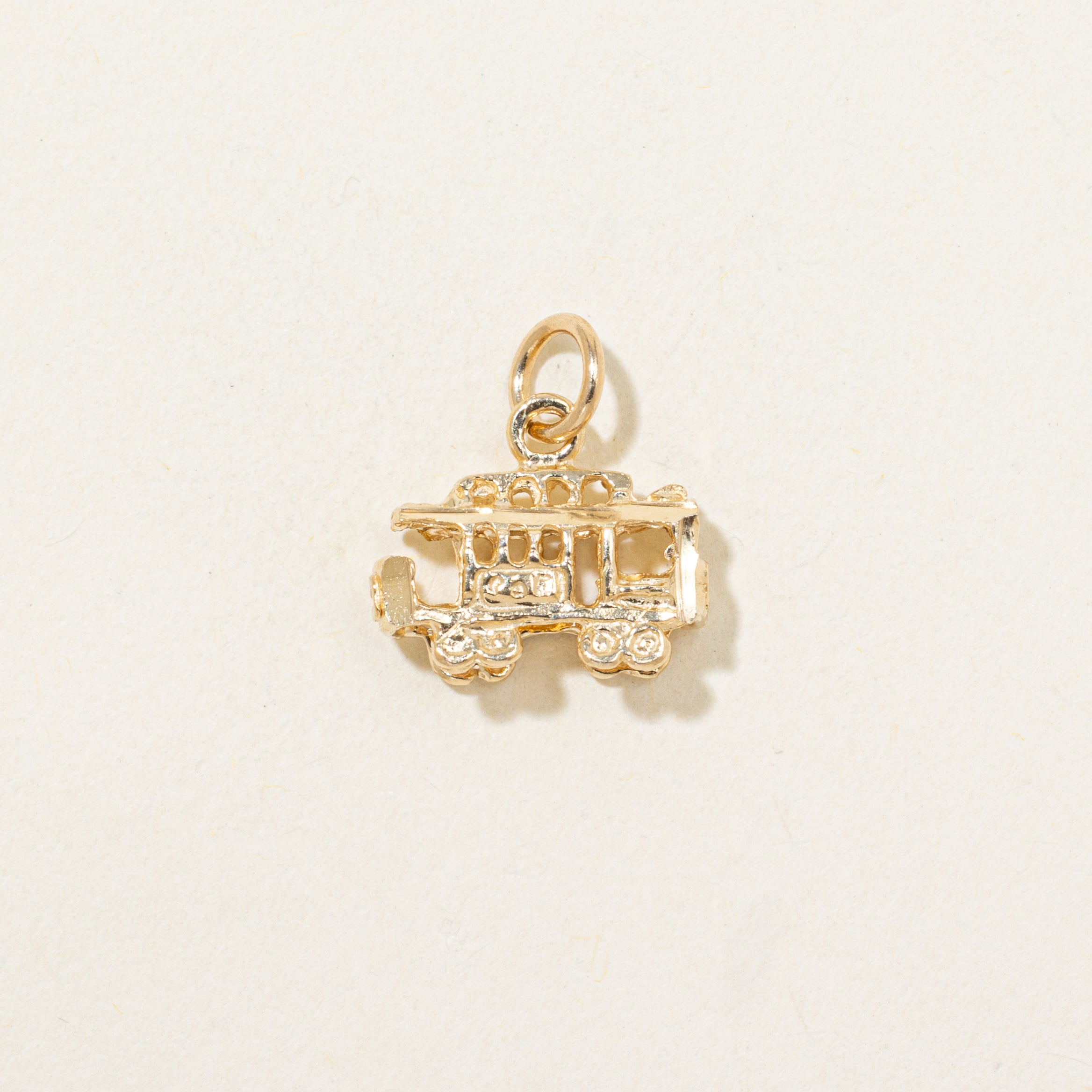 14k Yellow Gold Street Car Charm