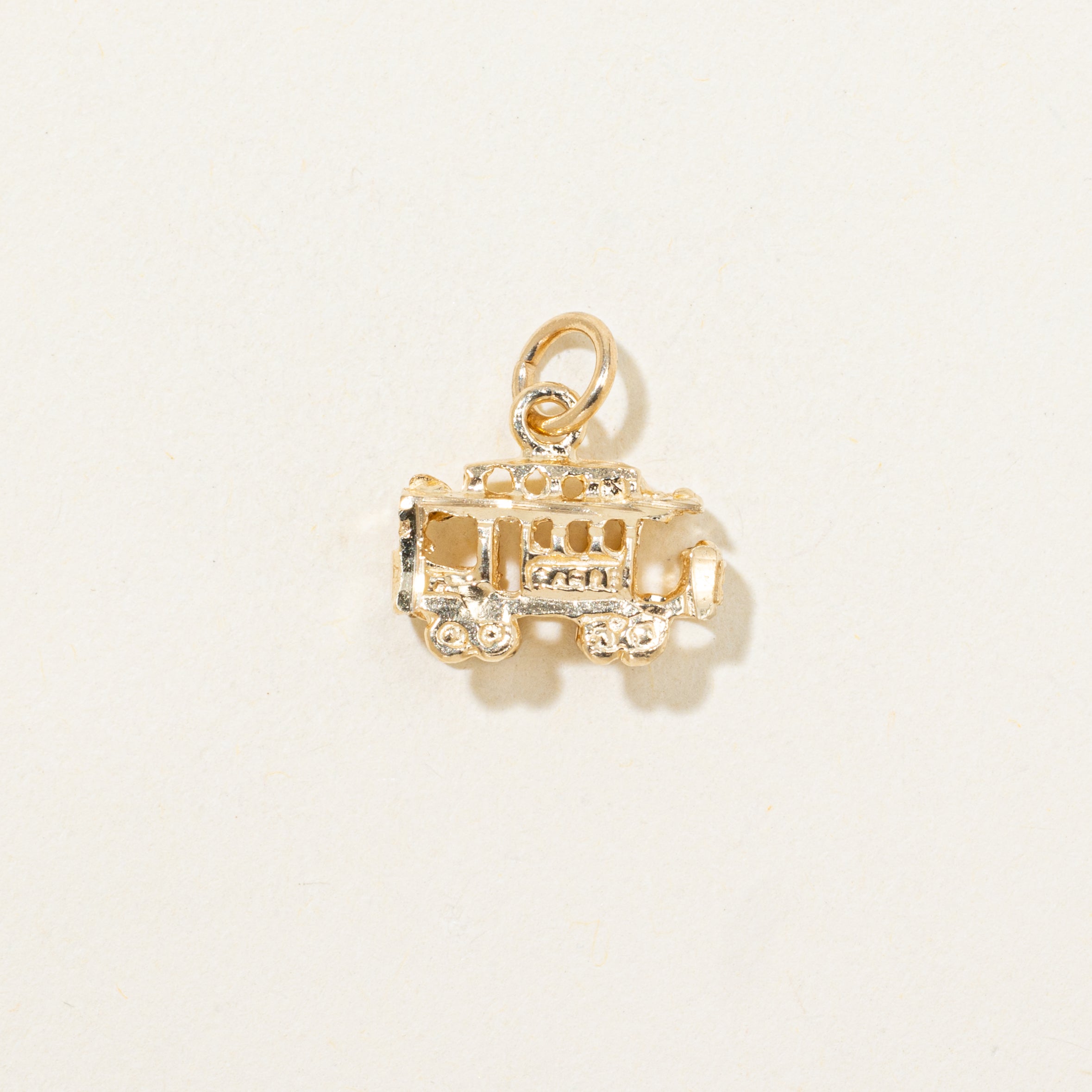14k Yellow Gold Street Car Charm