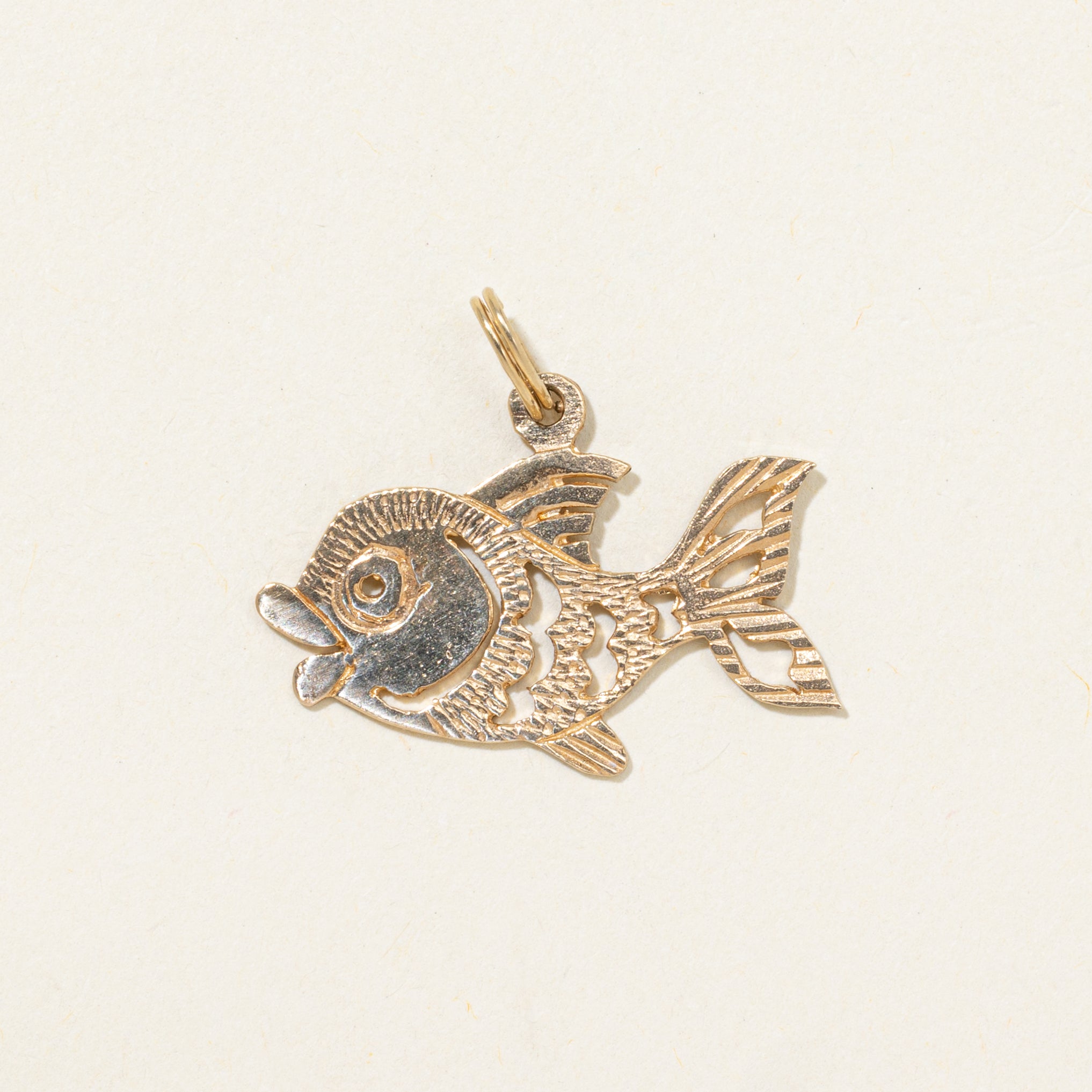10k Yellow Gold Fish Charm