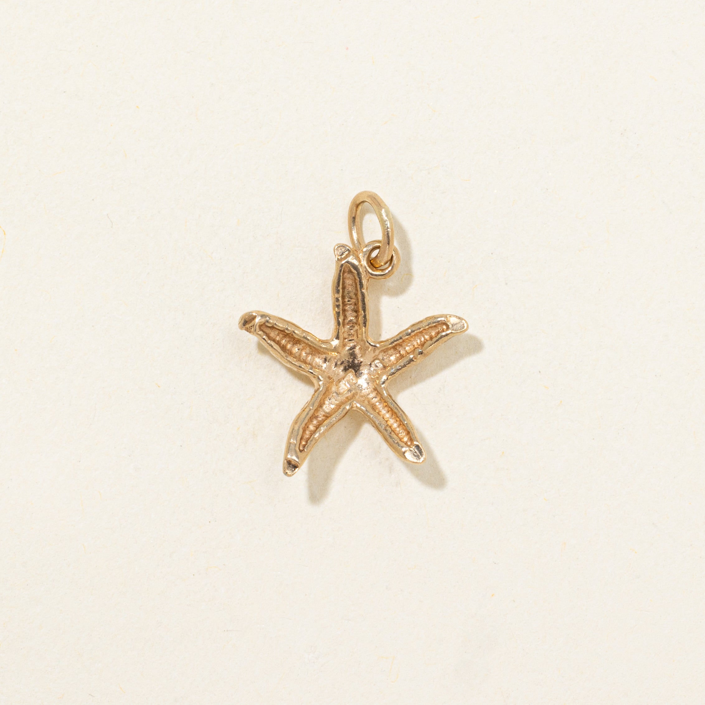 Breloque étoile de mer en or jaune 10 carats