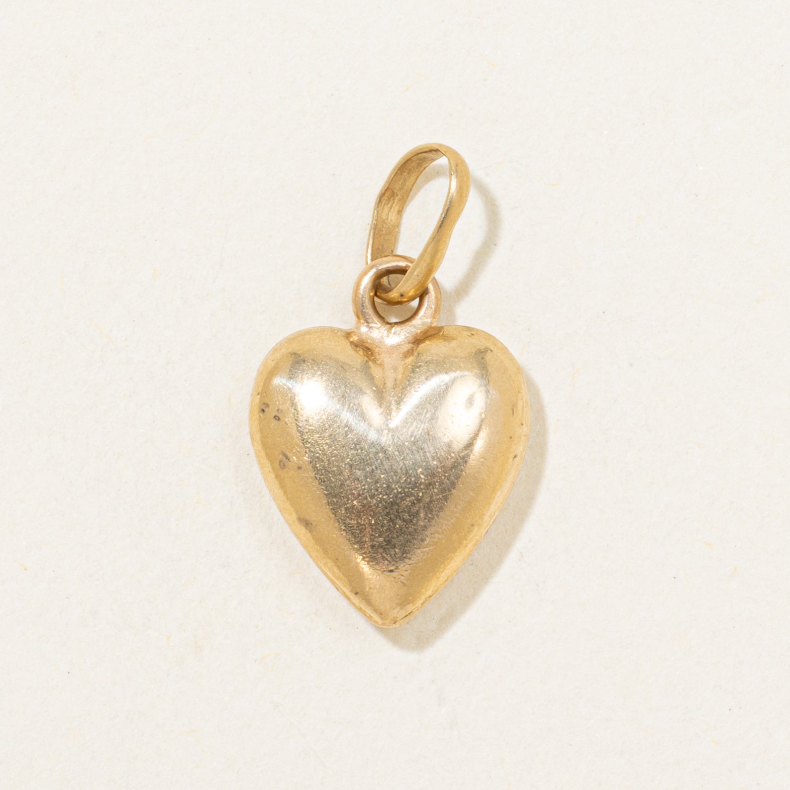 18k Yellow Gold Heart Charm