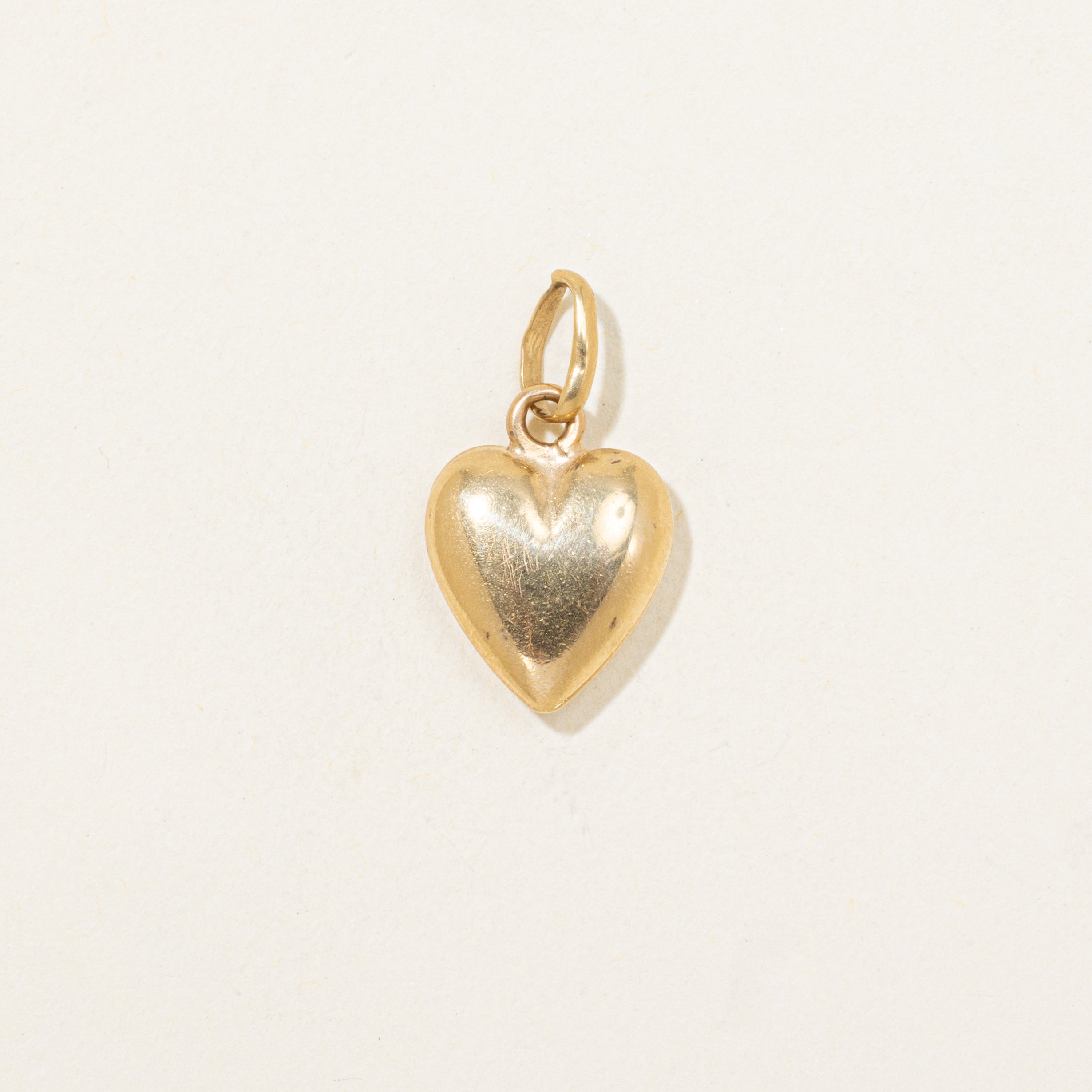 18k Yellow Gold Heart Charm