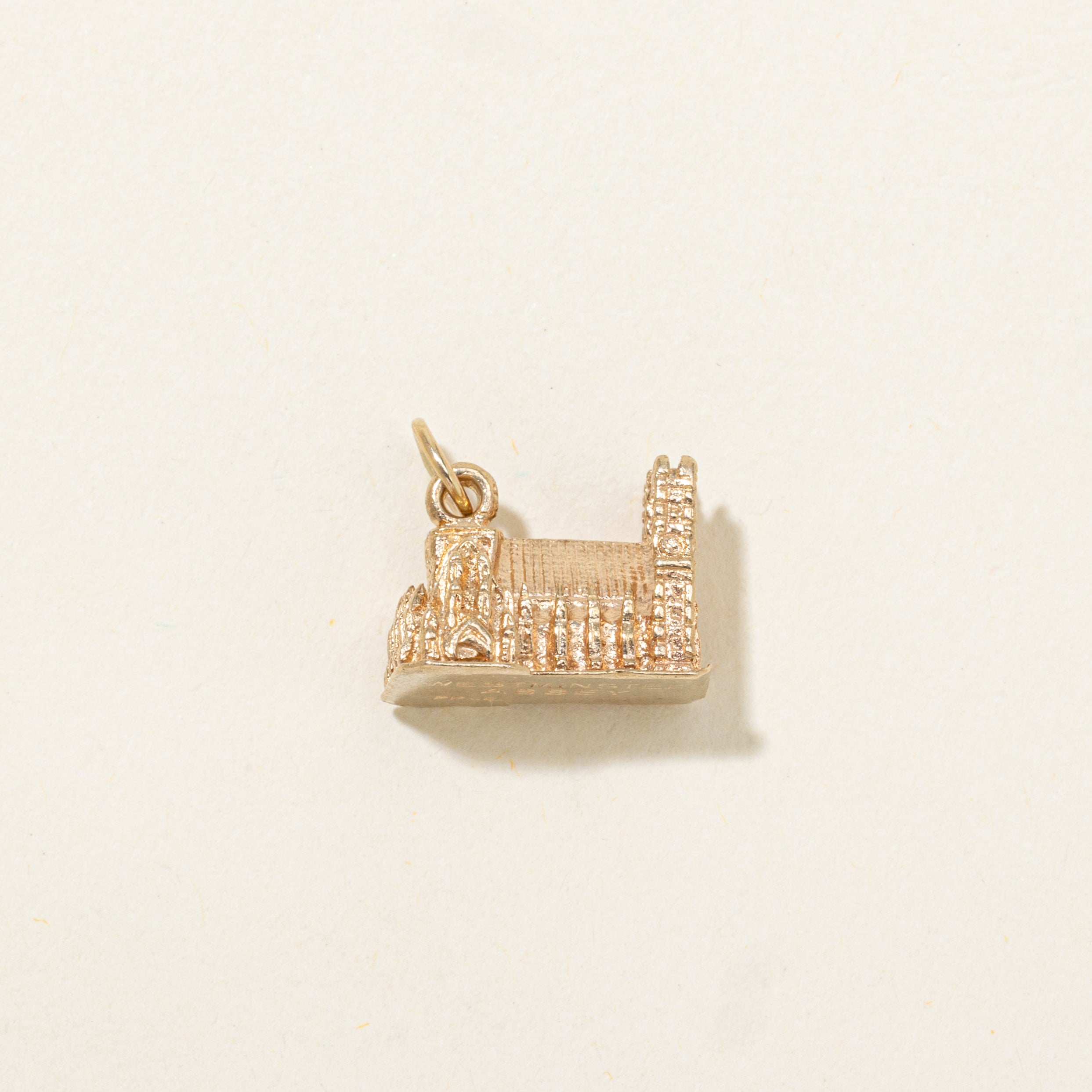 9k Yellow Gold Westminster Abbey Charm