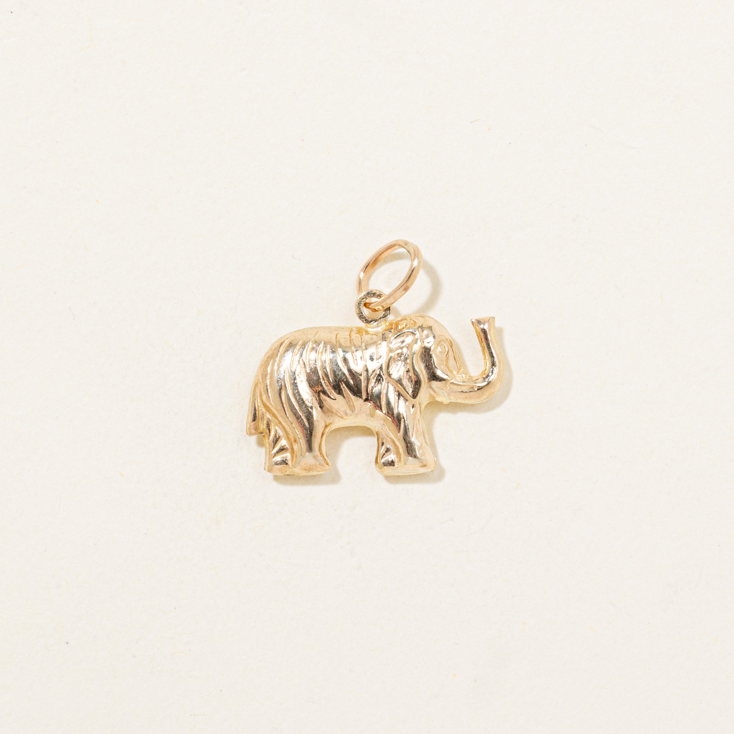 9k Yellow Gold Elephant Charm