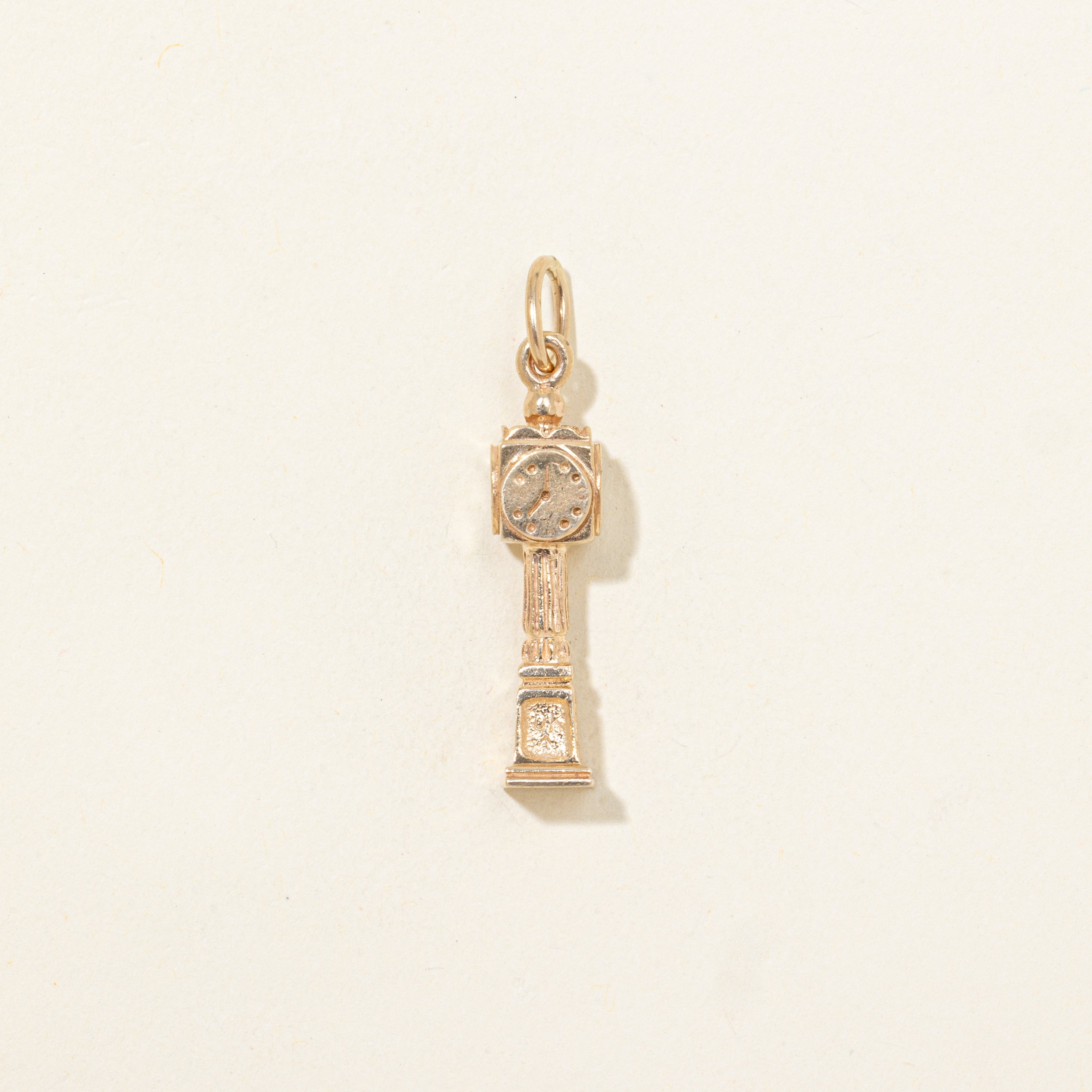 10k Yellow Gold Steamclock Charm