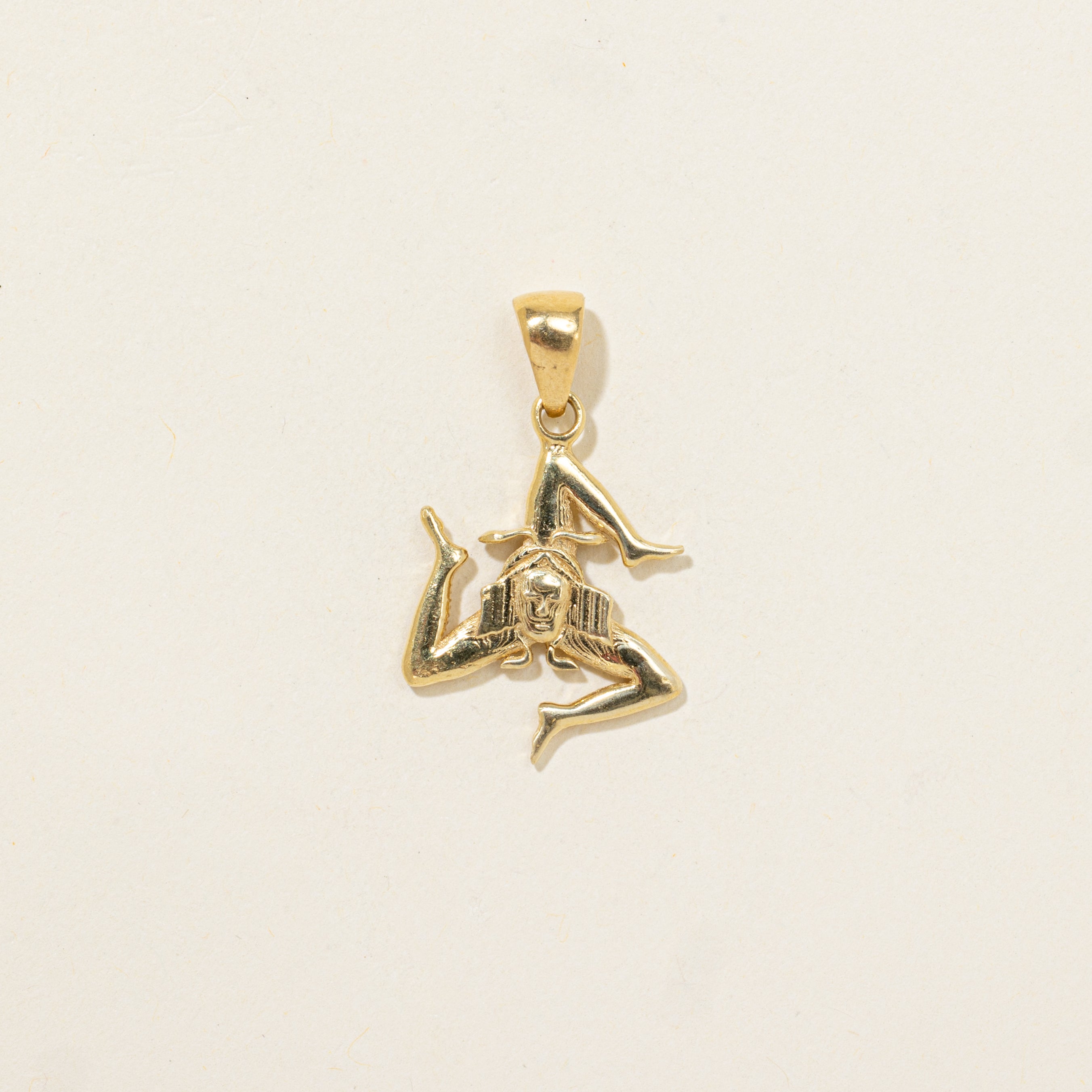 18k Yellow Gold Aztec Pendant