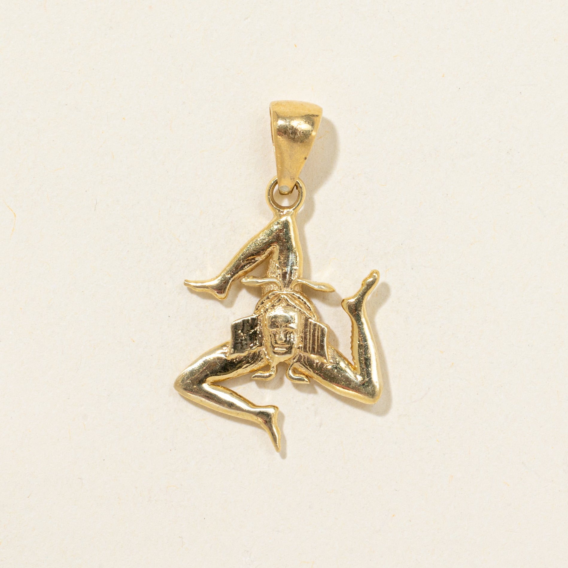 18k Yellow Gold Aztec Pendant