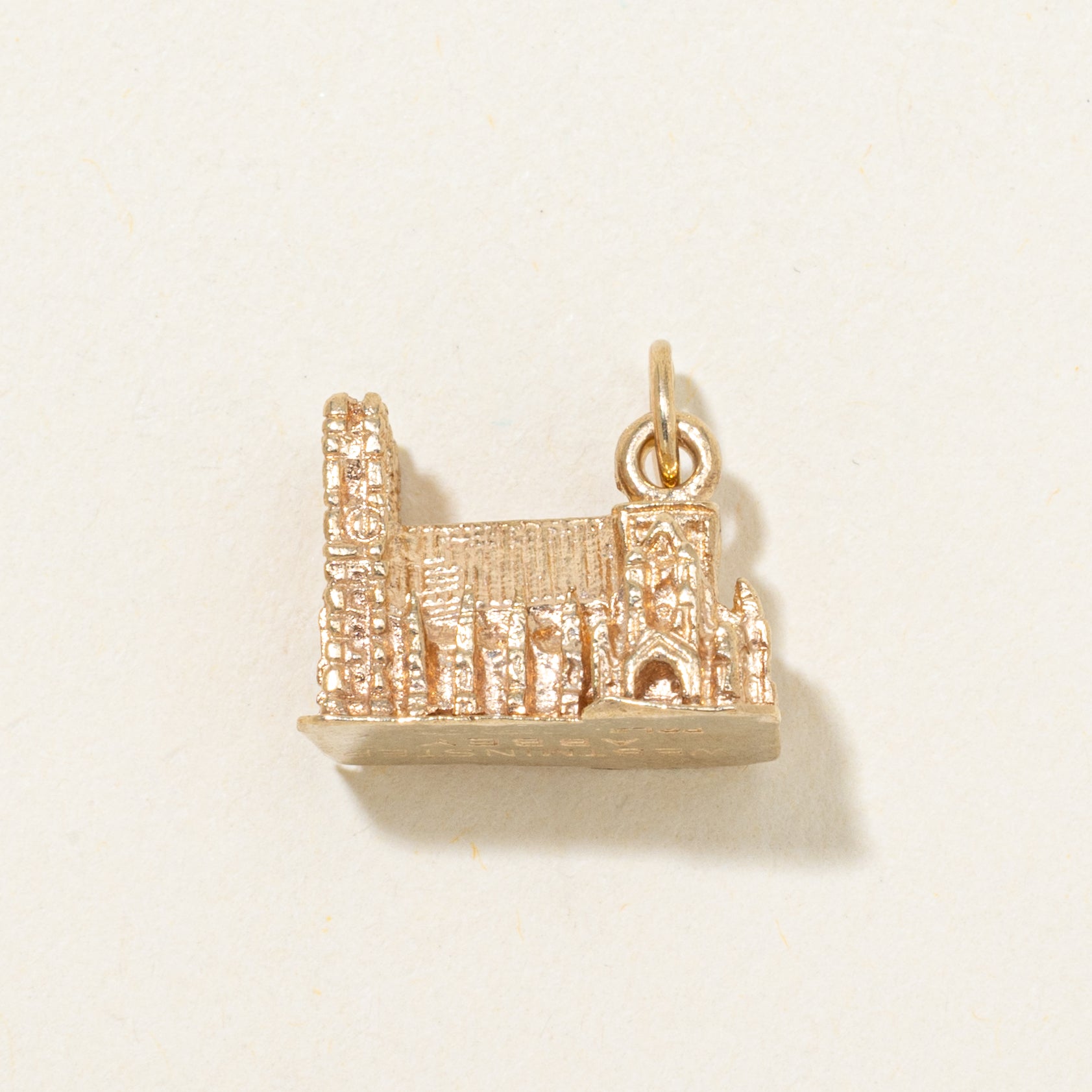 9k Yellow Gold Westminster Abbey Charm