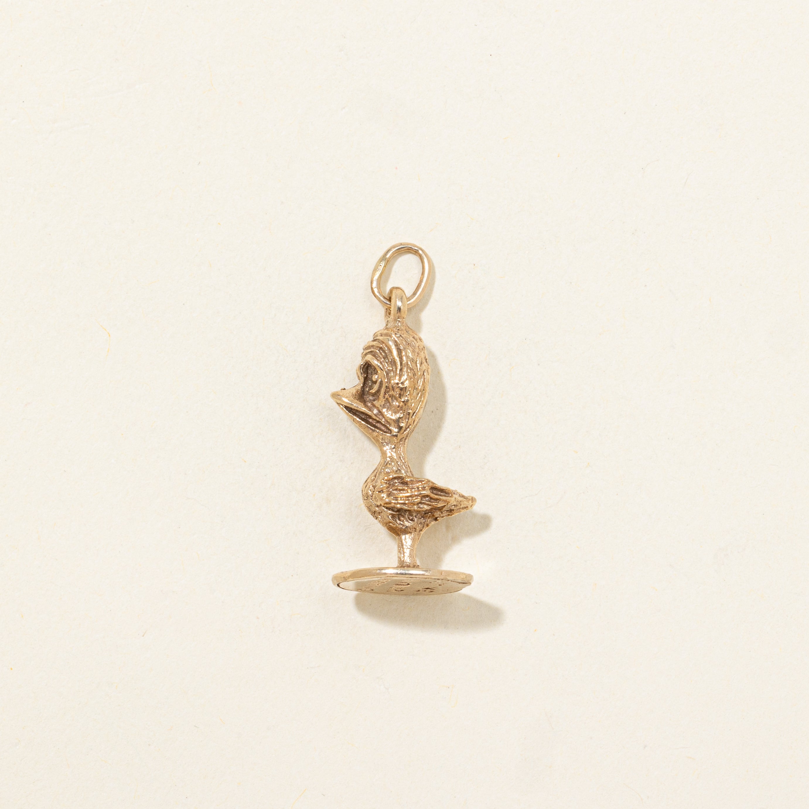 10k Yellow Gold Worry Bird Charm
