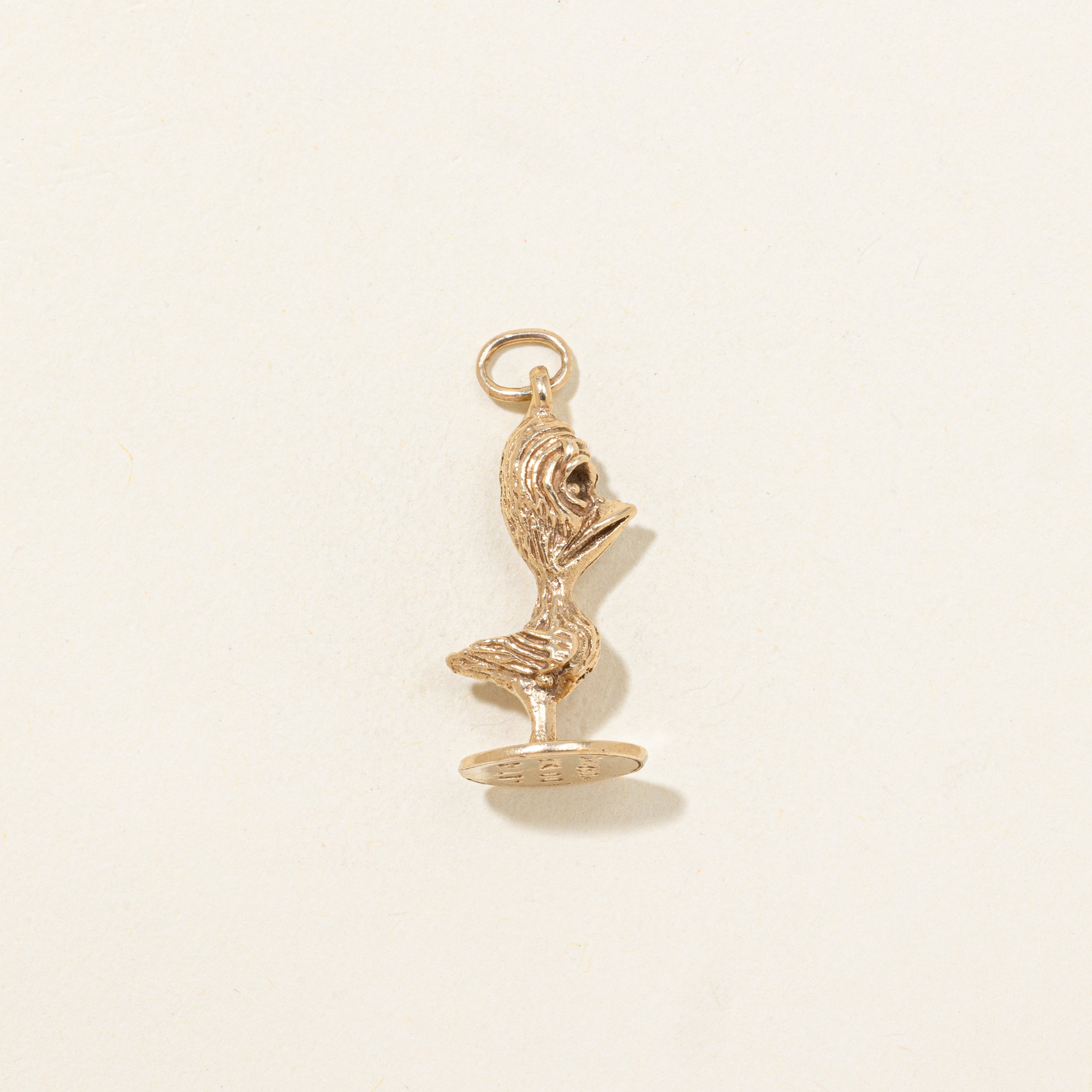 10k Yellow Gold Worry Bird Charm