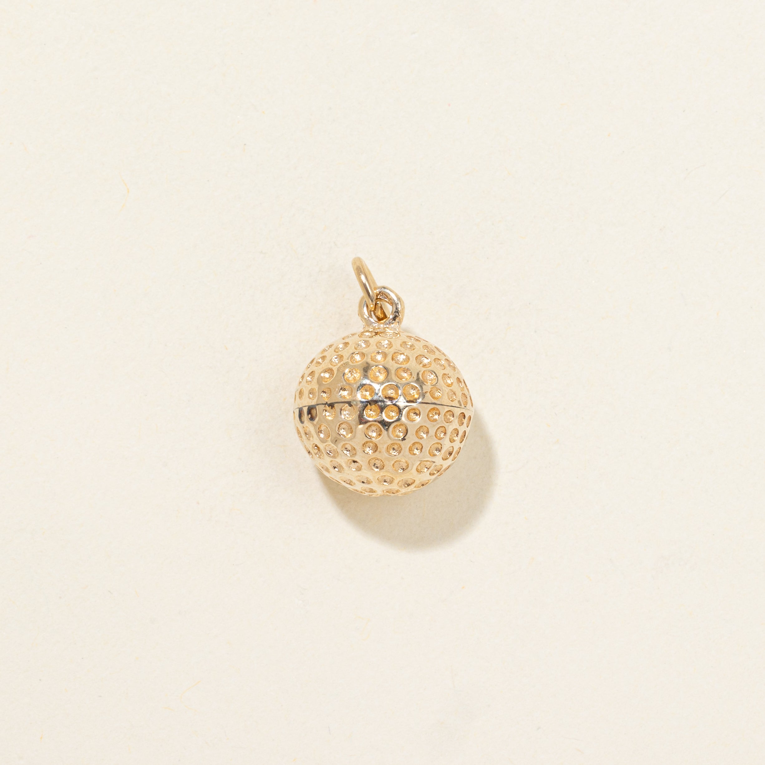 10k Yellow Gold Golf Ball Charm