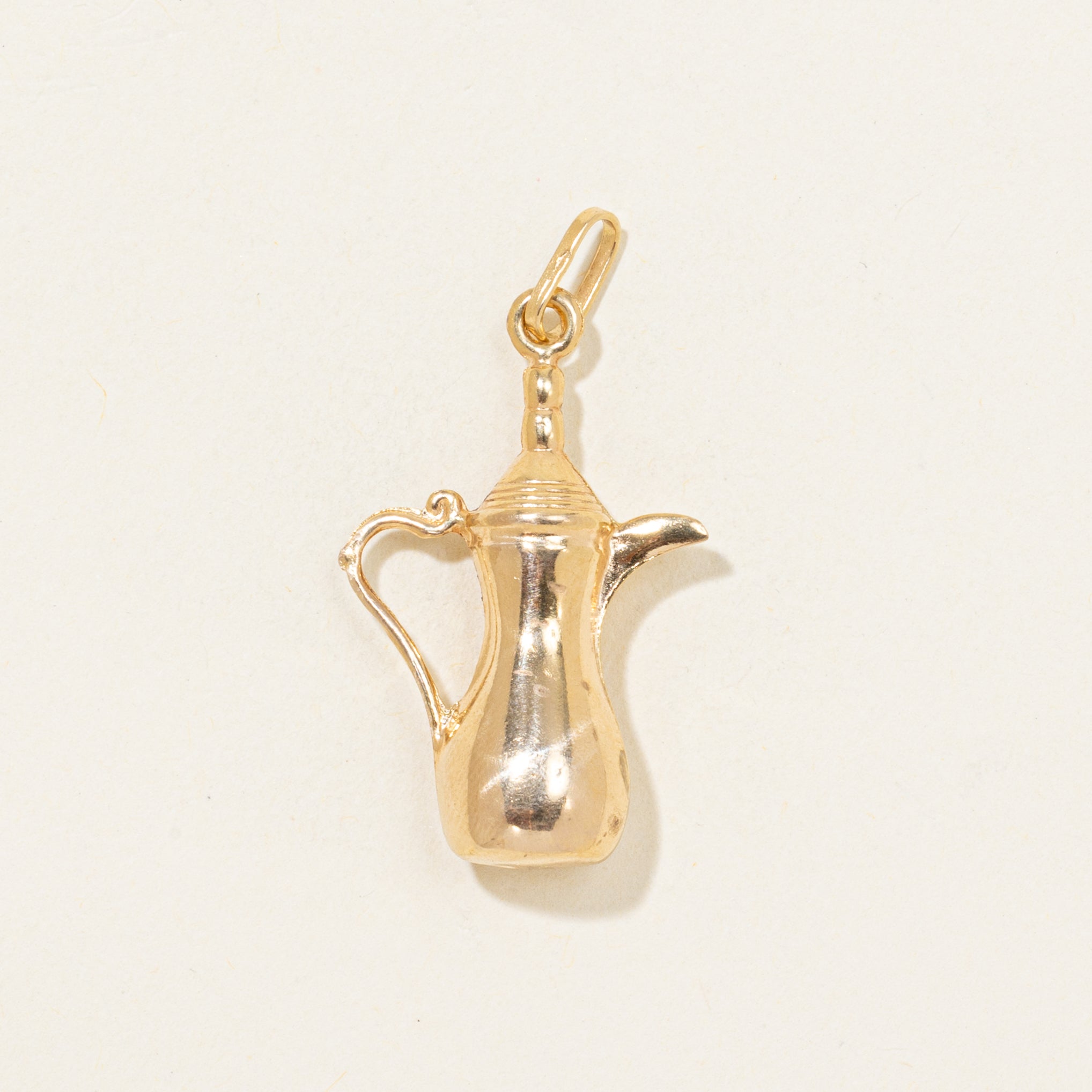 18k Yellow Gold Pitcher Charm