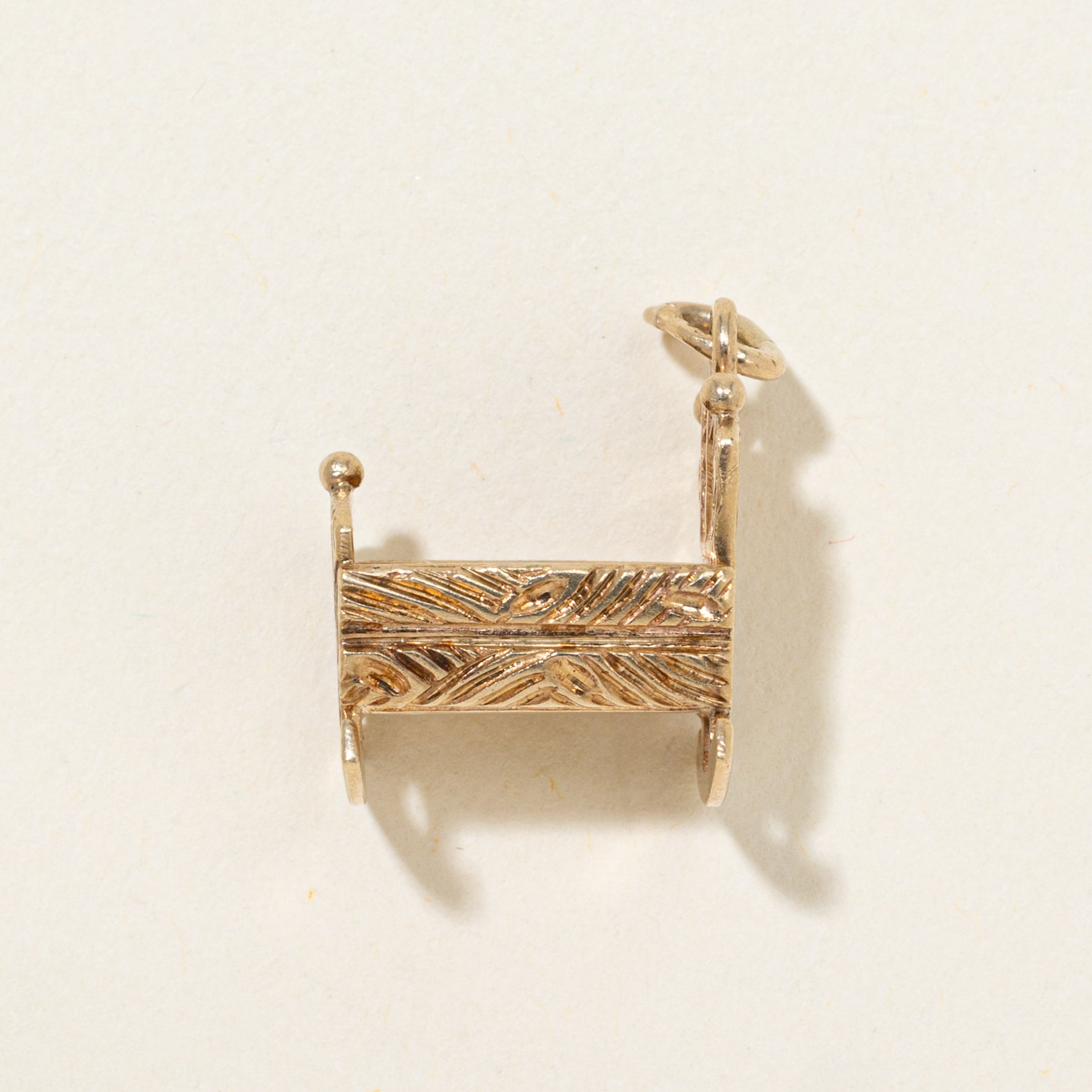 10k Yellow Gold Crib Charm