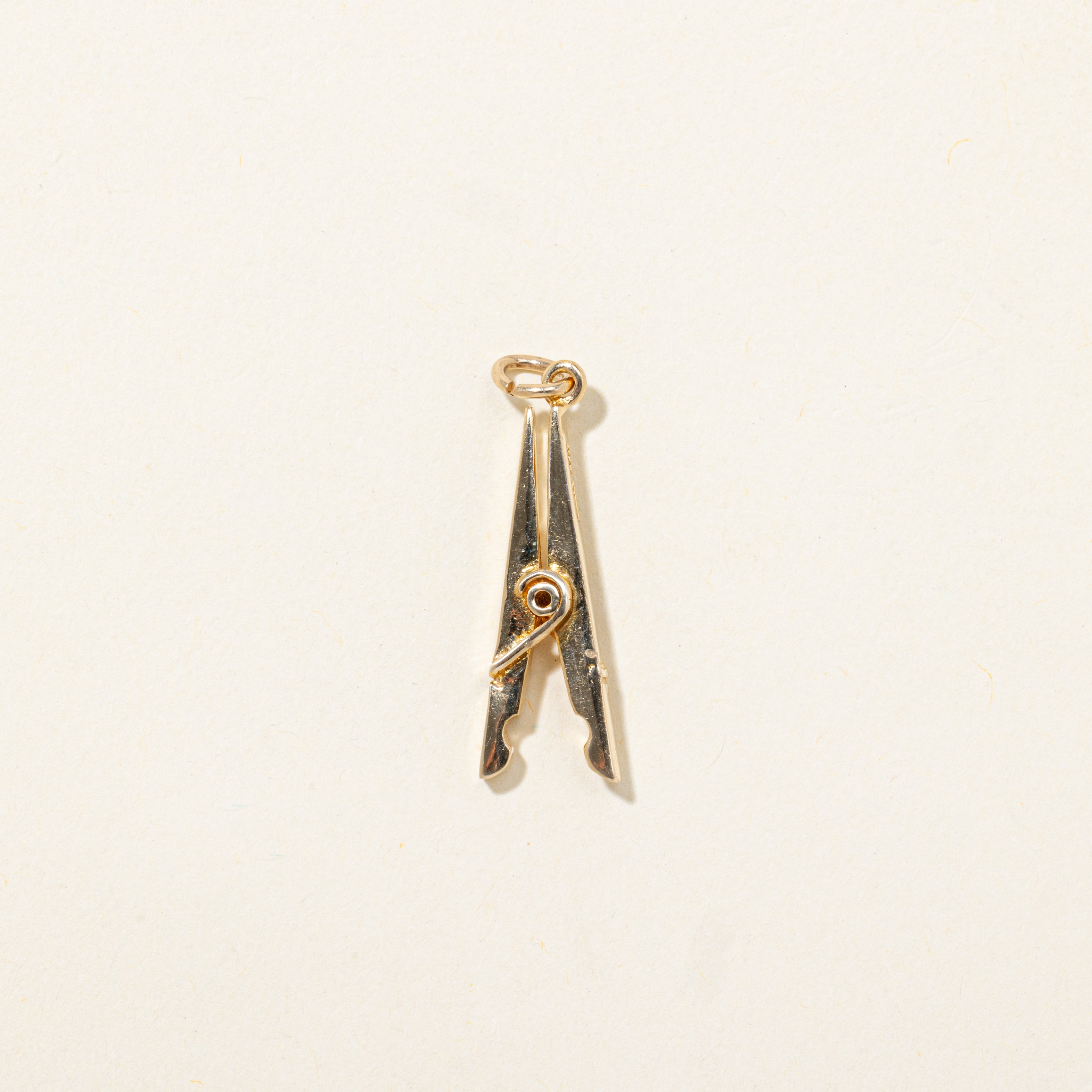 14k Yellow Gold Clothing Pin Charm