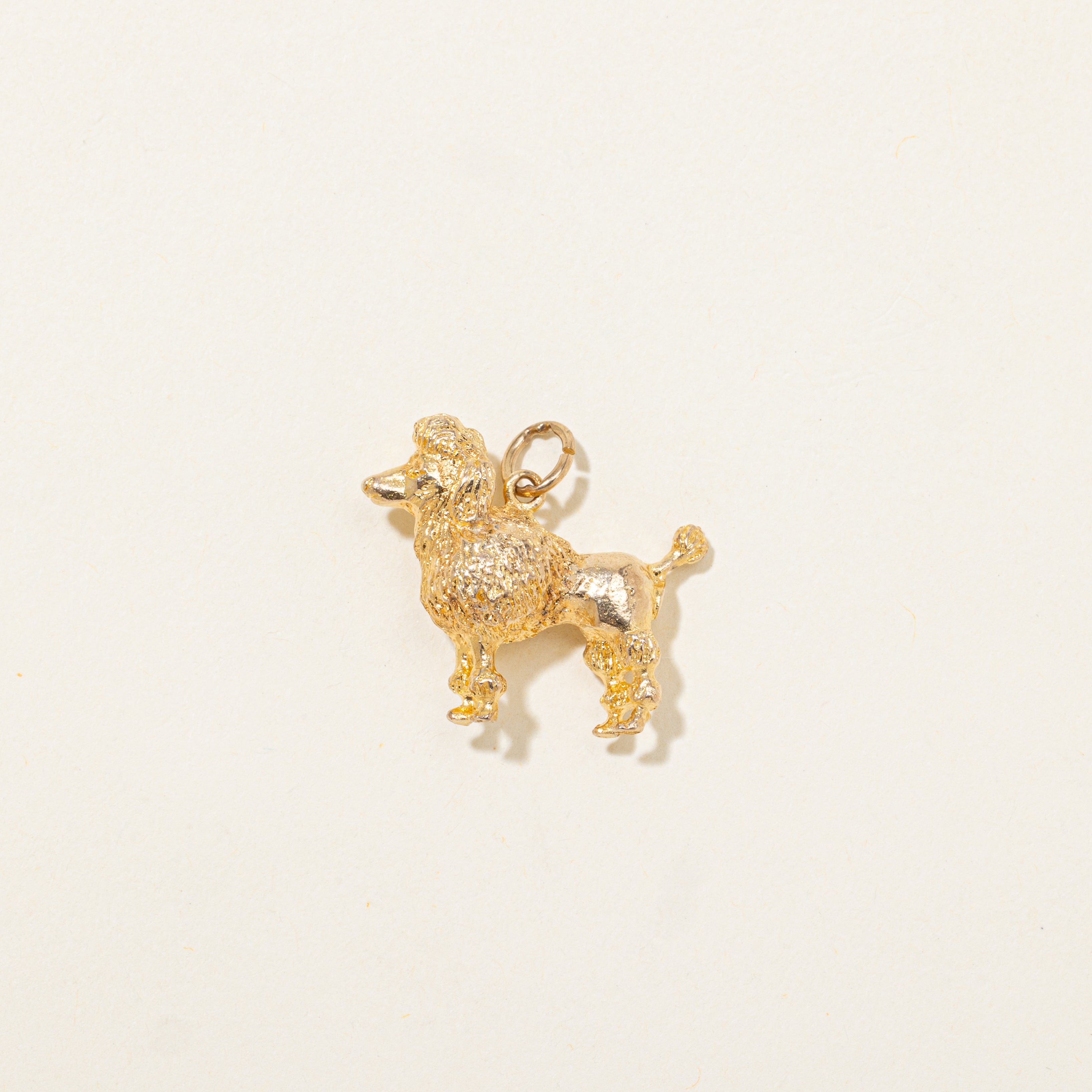 9k Yellow Gold Poodle Charm