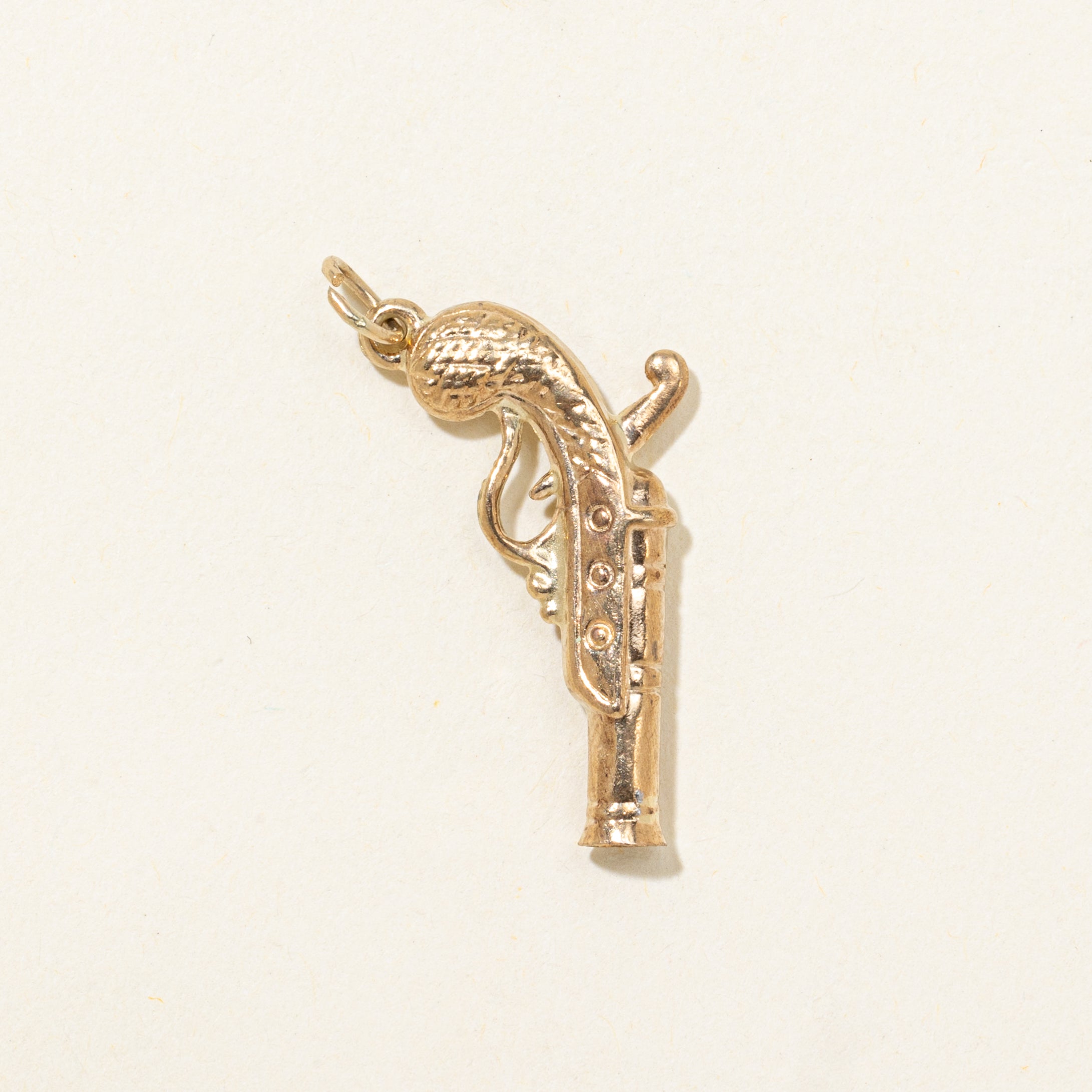 9k Yellow Gold Blunderbuss Gun Charm