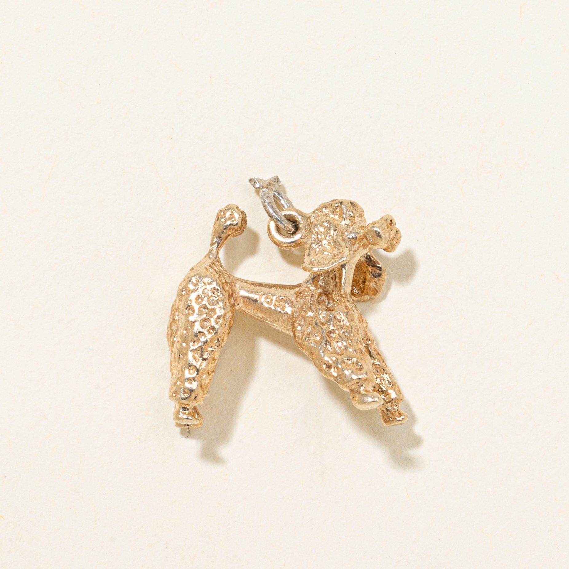 10k Yellow Gold Poodle Charm