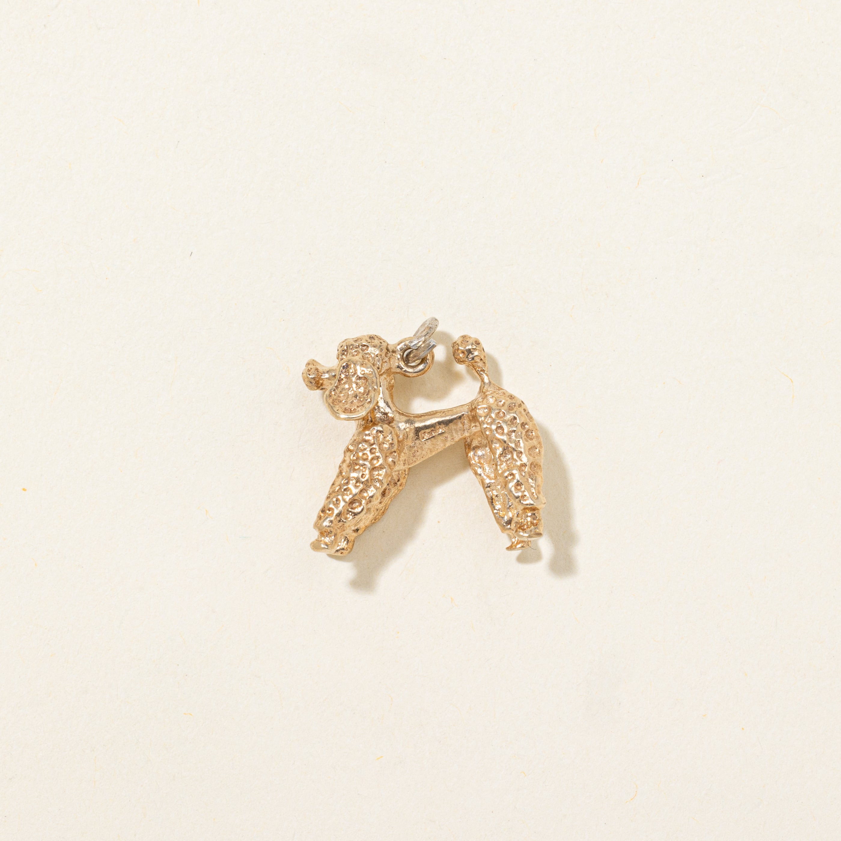 10k Yellow Gold Poodle Charm
