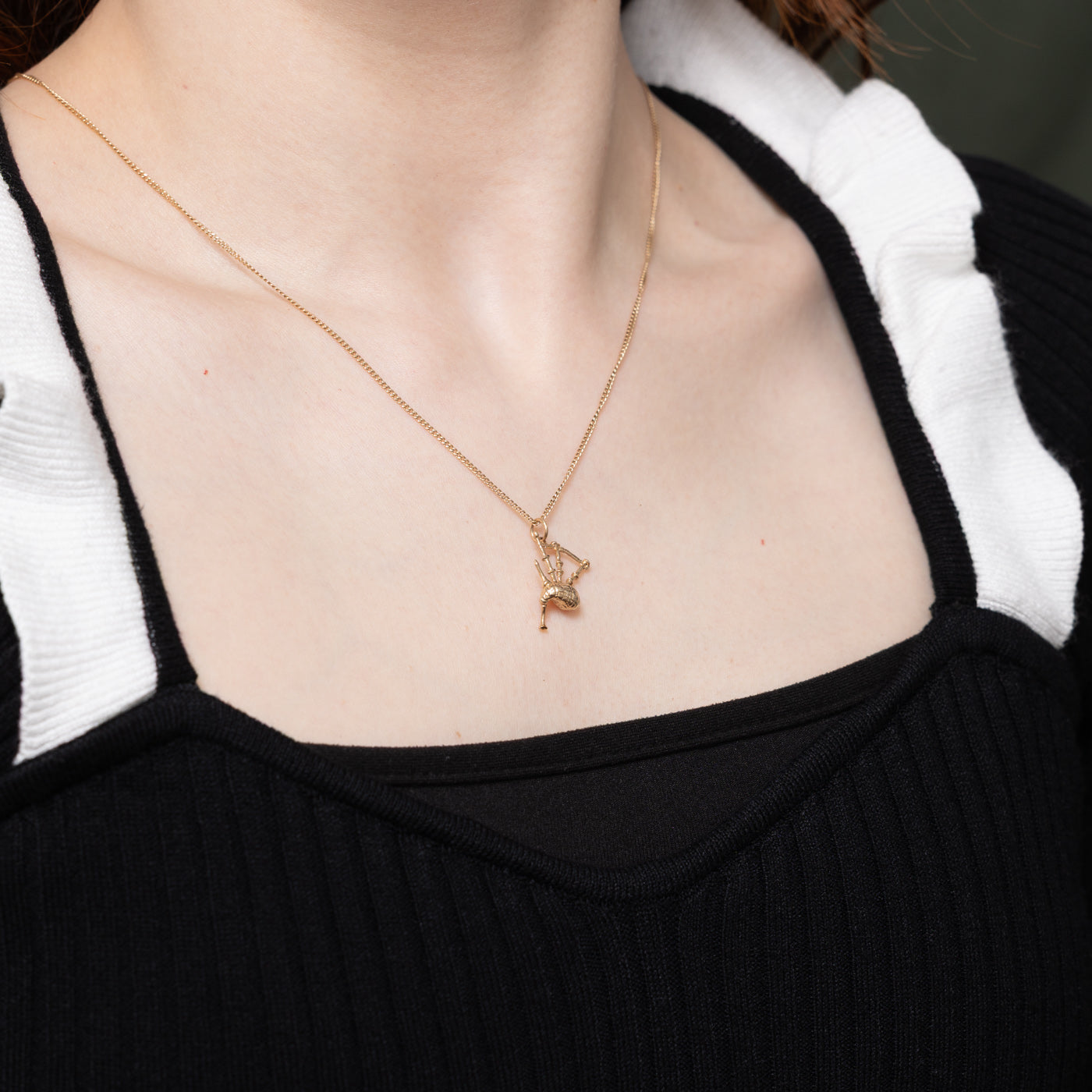 Breloque cornemuse 10K