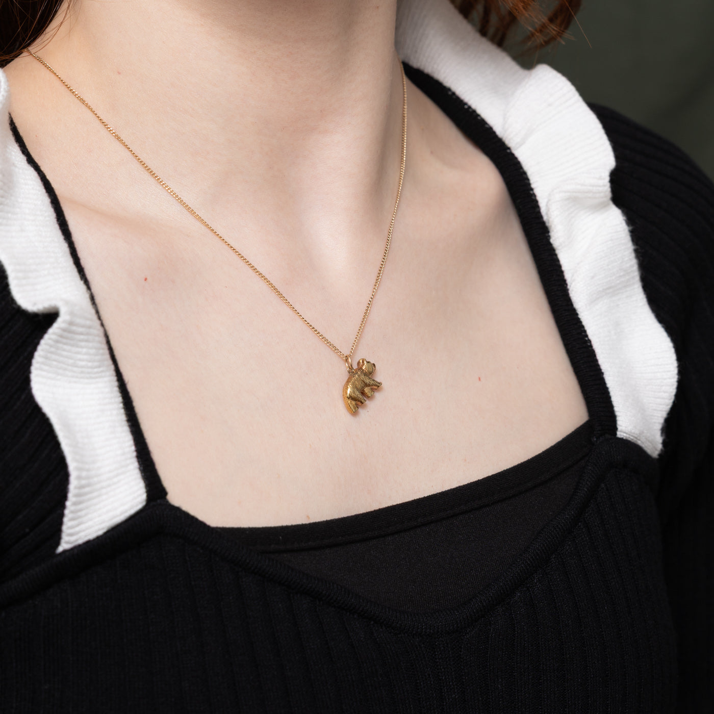 18K Yellow Gold Bear Charm