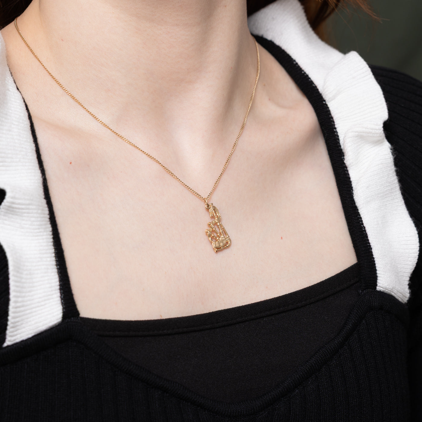 Breloque cornemuse 9K