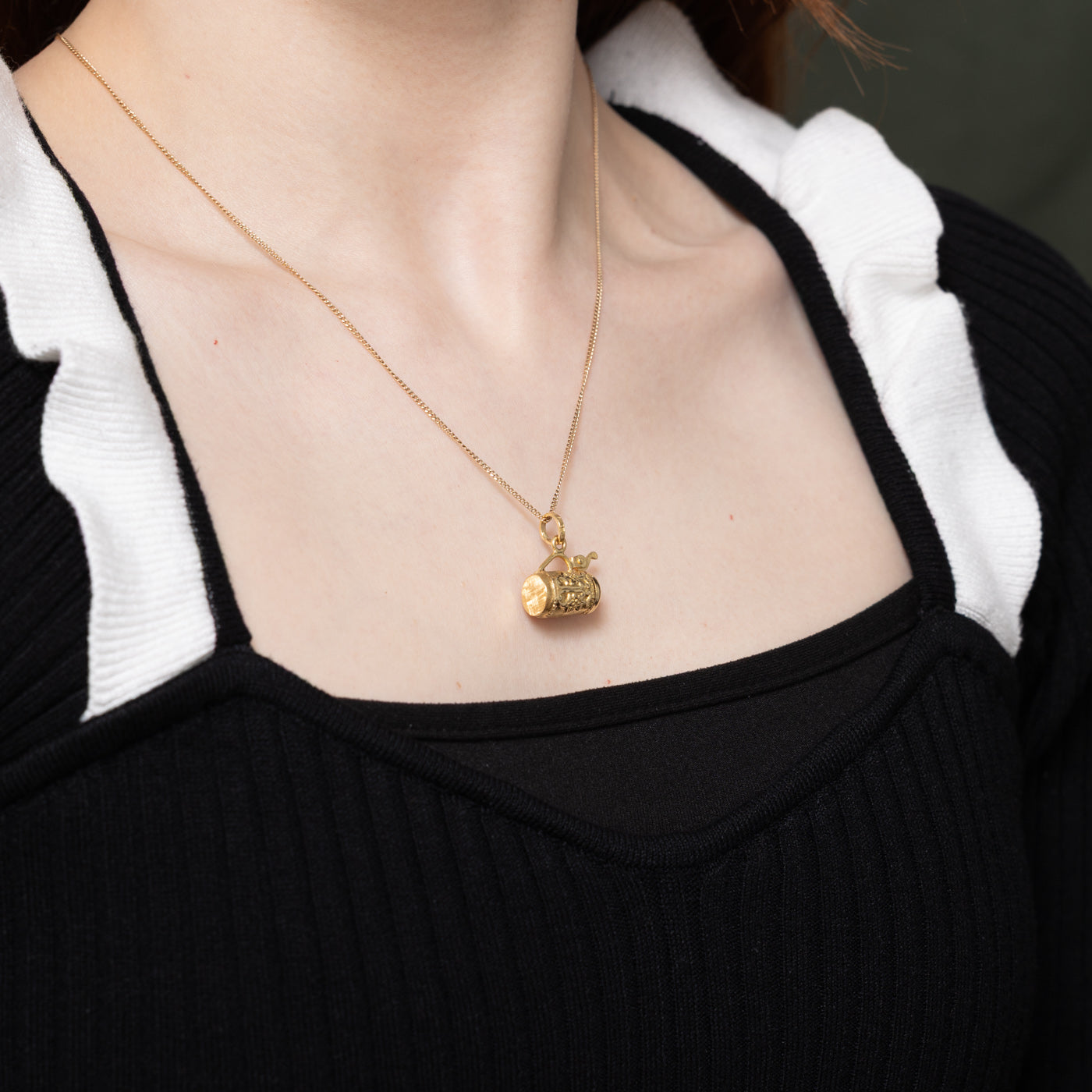 Breloque en or jaune 18 carats pour chope à bière