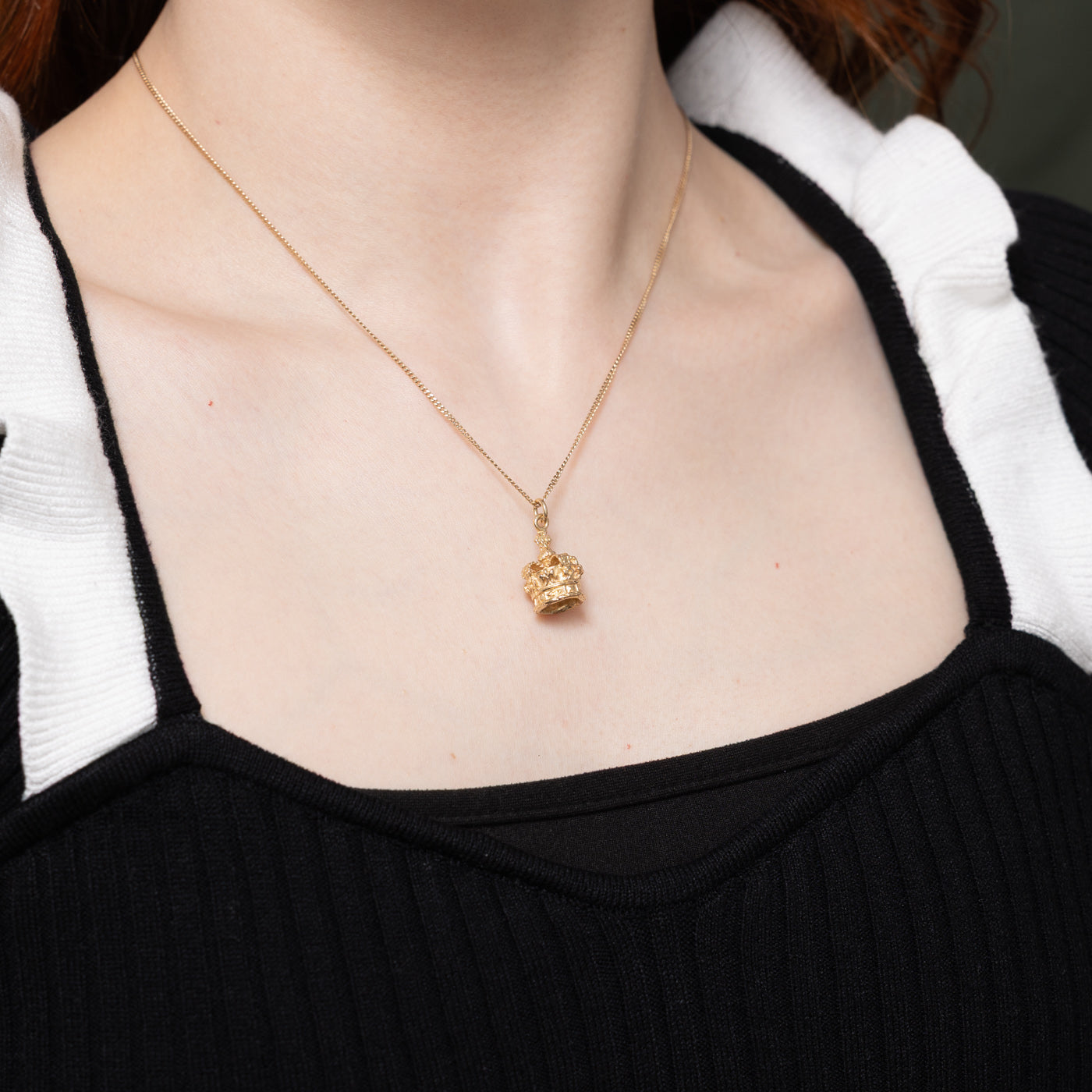 Breloque Couronne Ornée