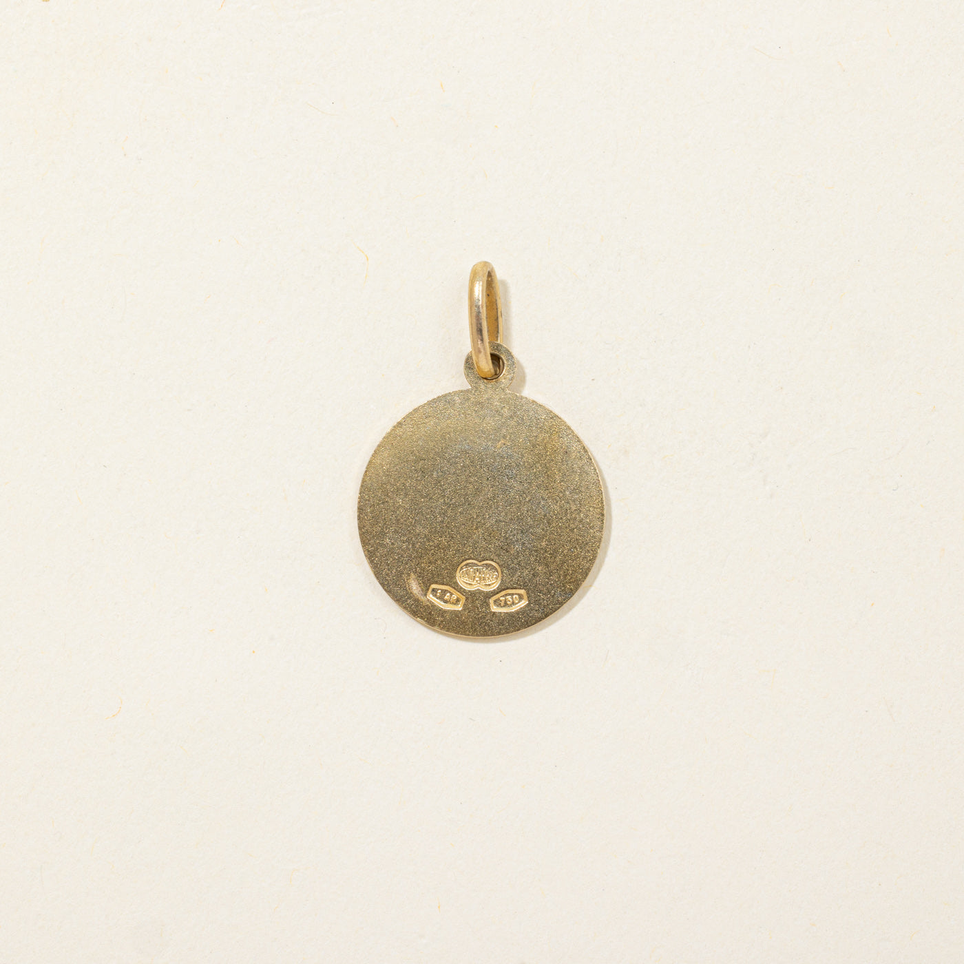 Vintage Italian 18K Mother Mary Pendant