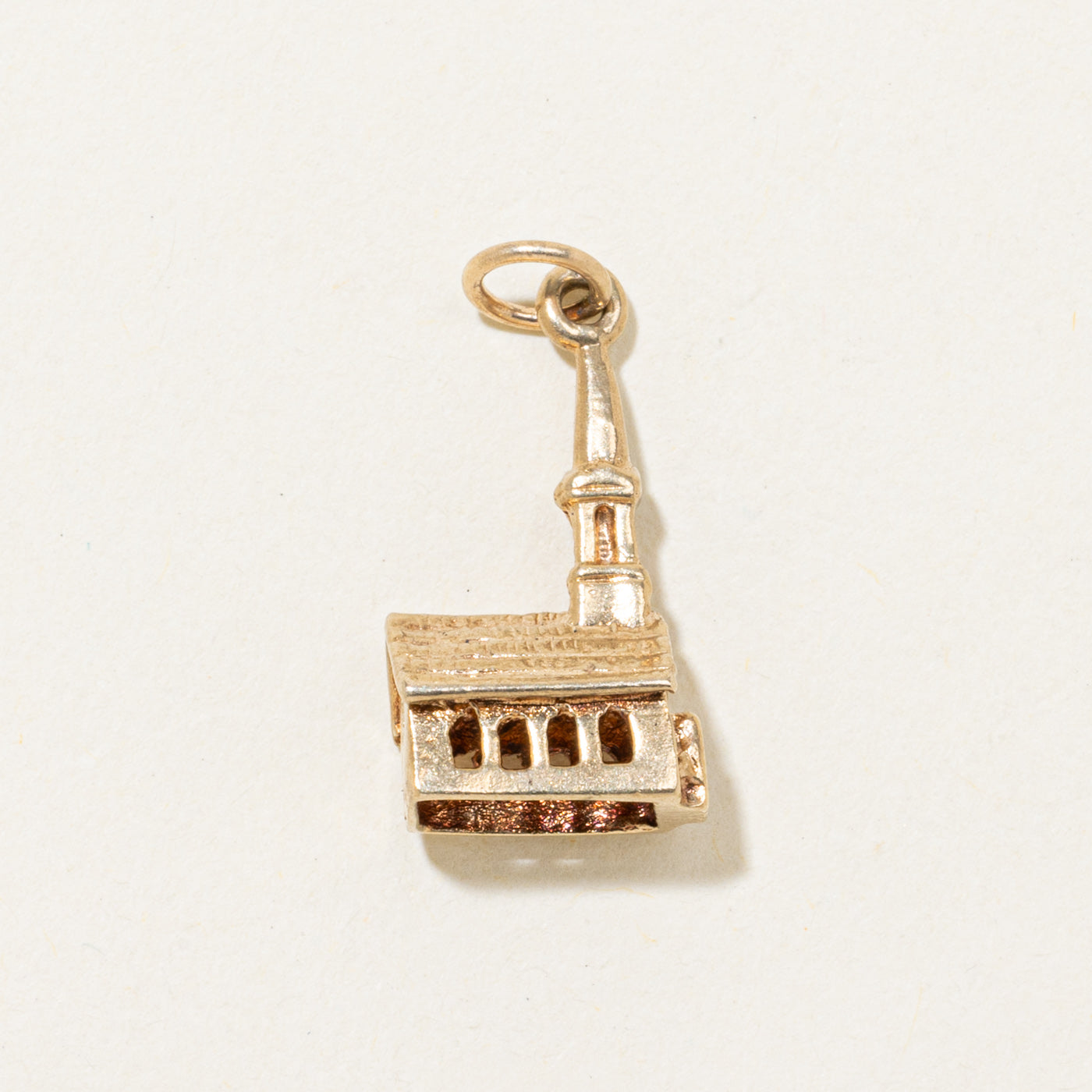 10K Yellow Gold Chapel Charm