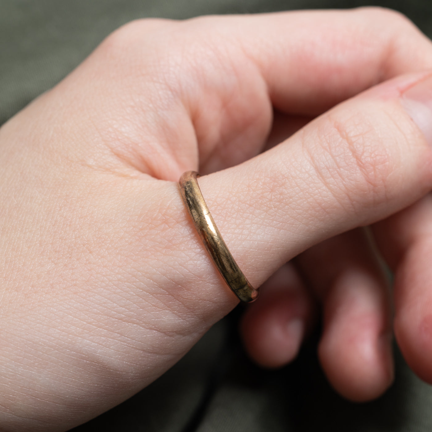 8K Yellow Gold Thin Band | SZ 12.5