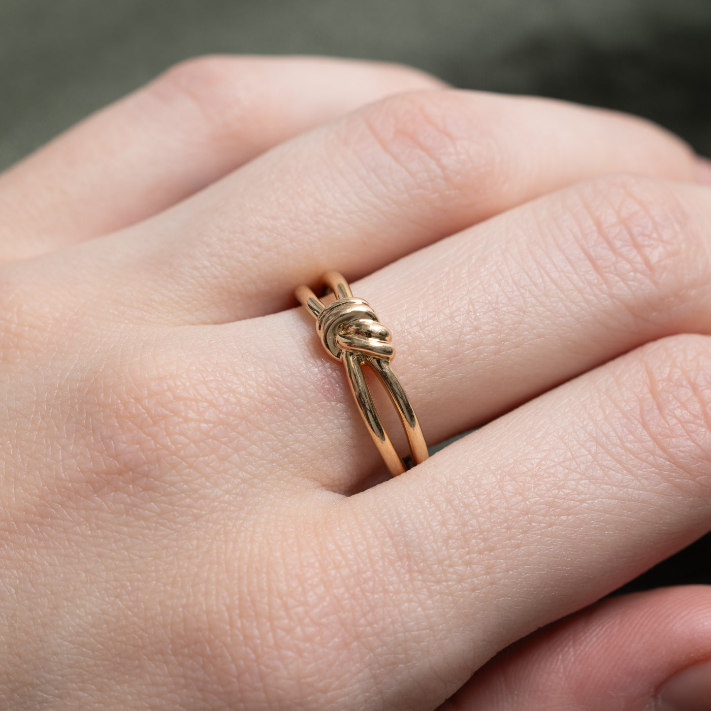 10K Yellow Gold Knot Ring | SZ 7.5