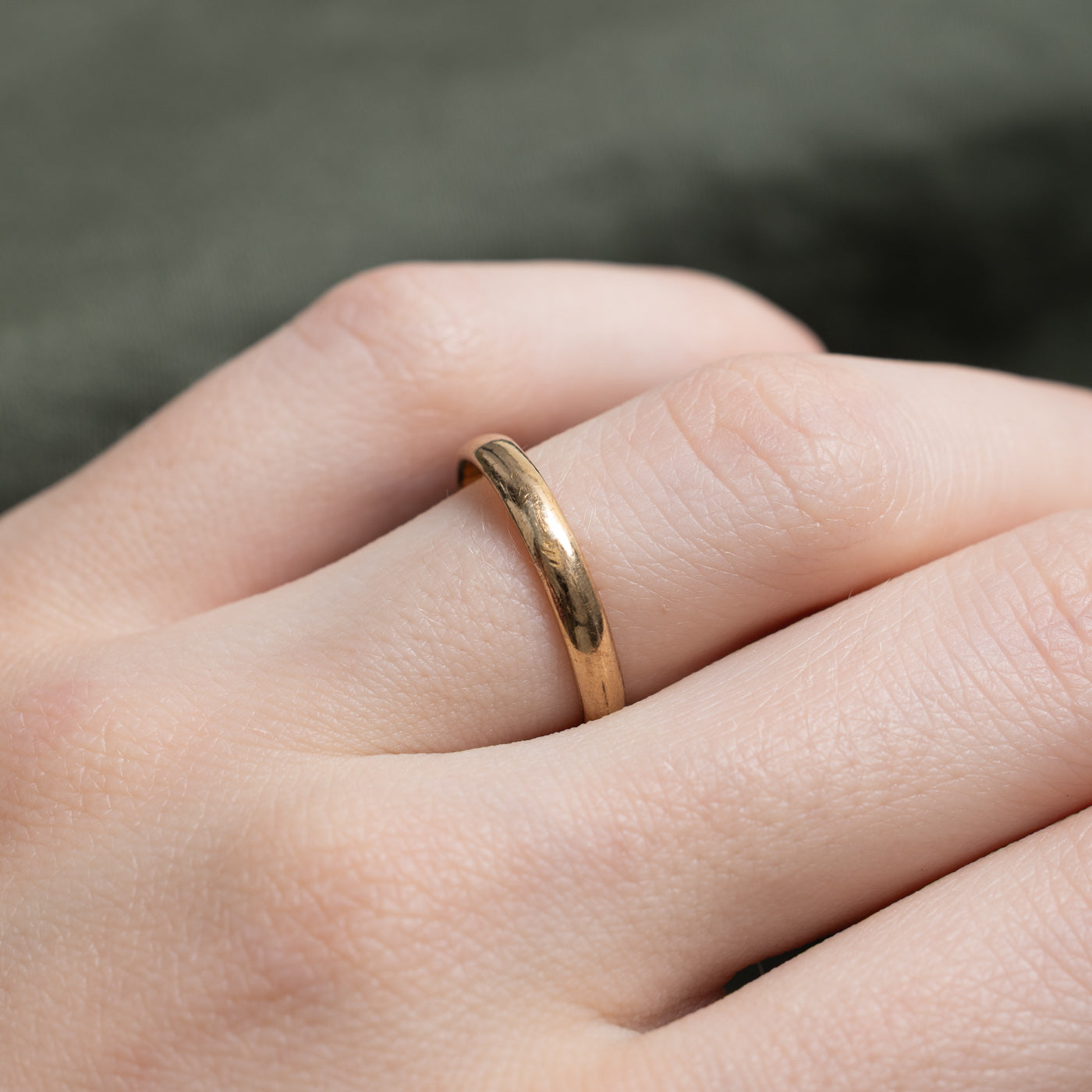 1921 Birmingham 9K Yellow Gold Thin Band | SZ 6