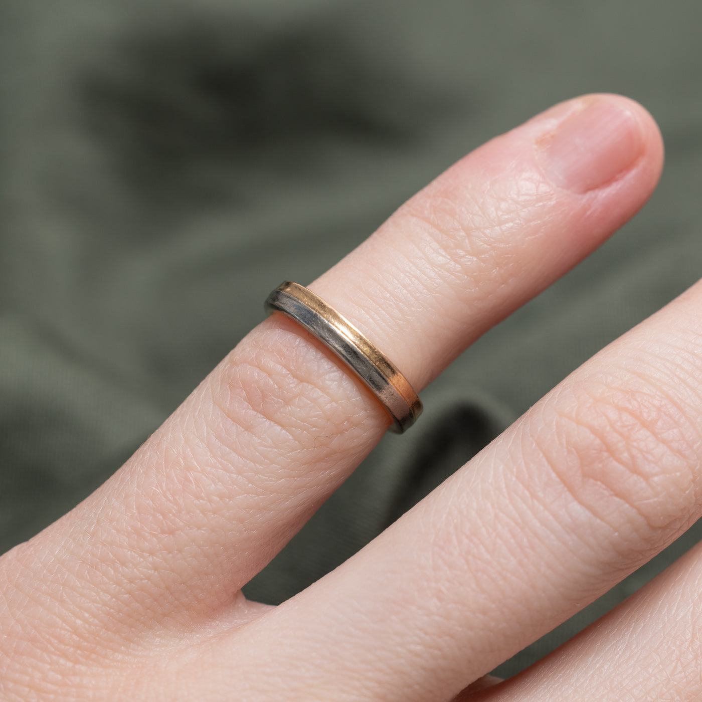 18K Two Tone Gold Stacked Band | 2.95mm | SZ 1.75